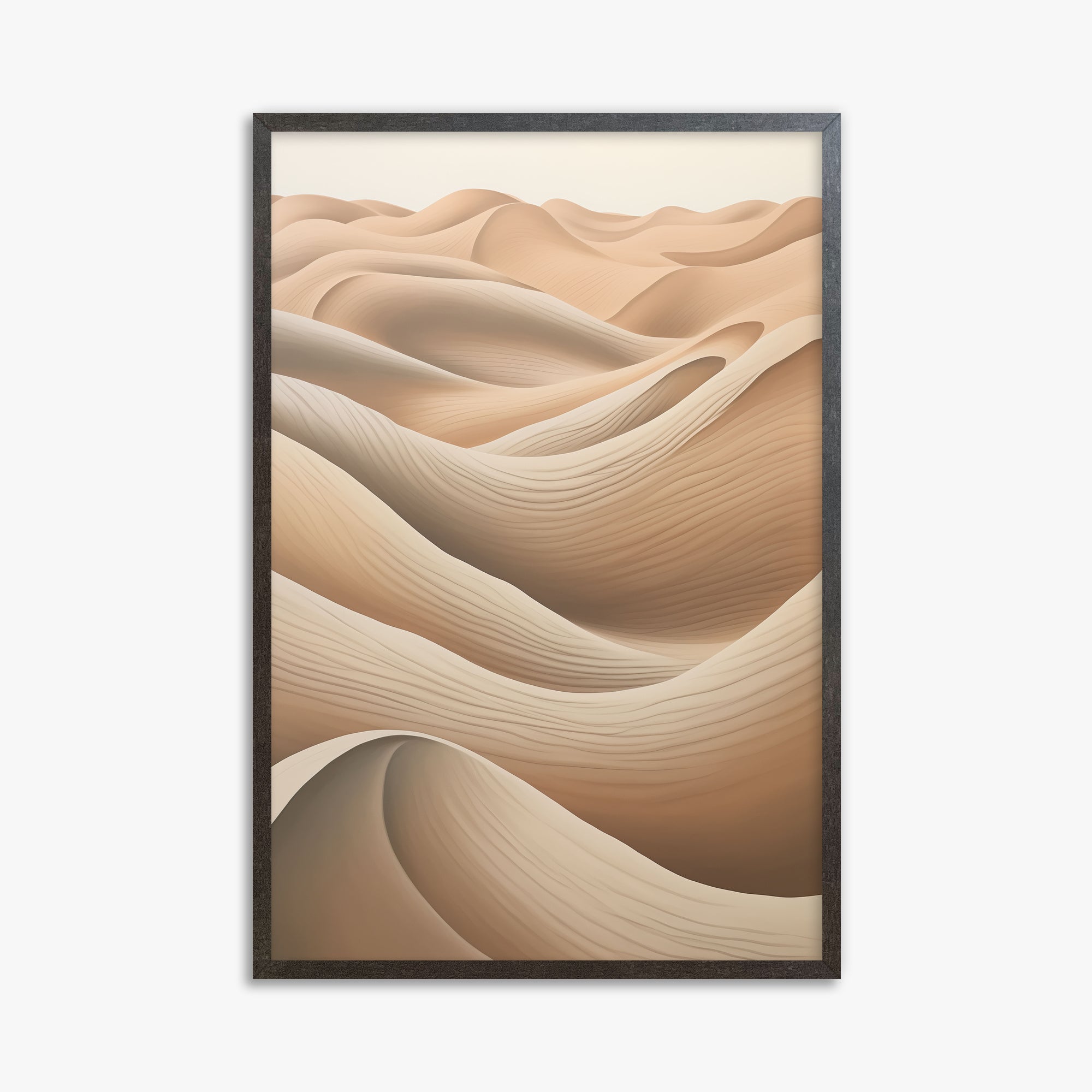 Sahara Waves, 61x91cm Framed Poster With Espresso Frame