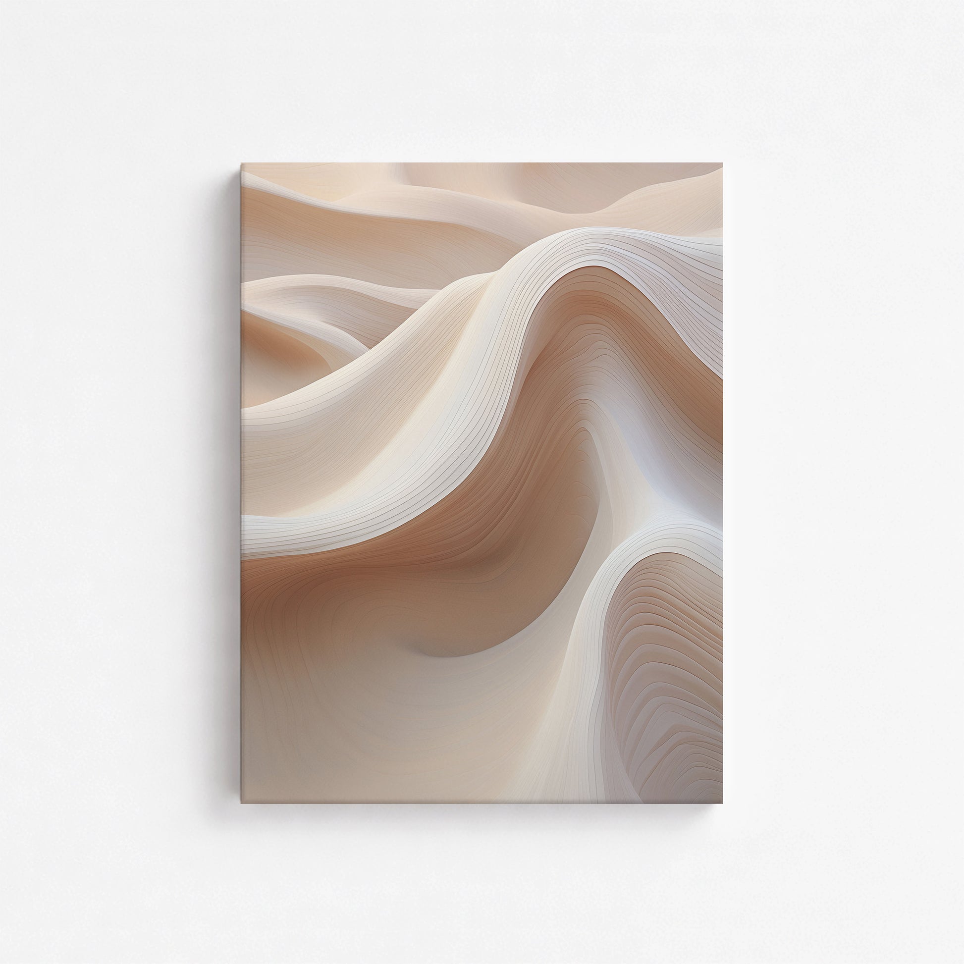 Sand Dunes Symphony, 30x40cm Satin Canvas Poster