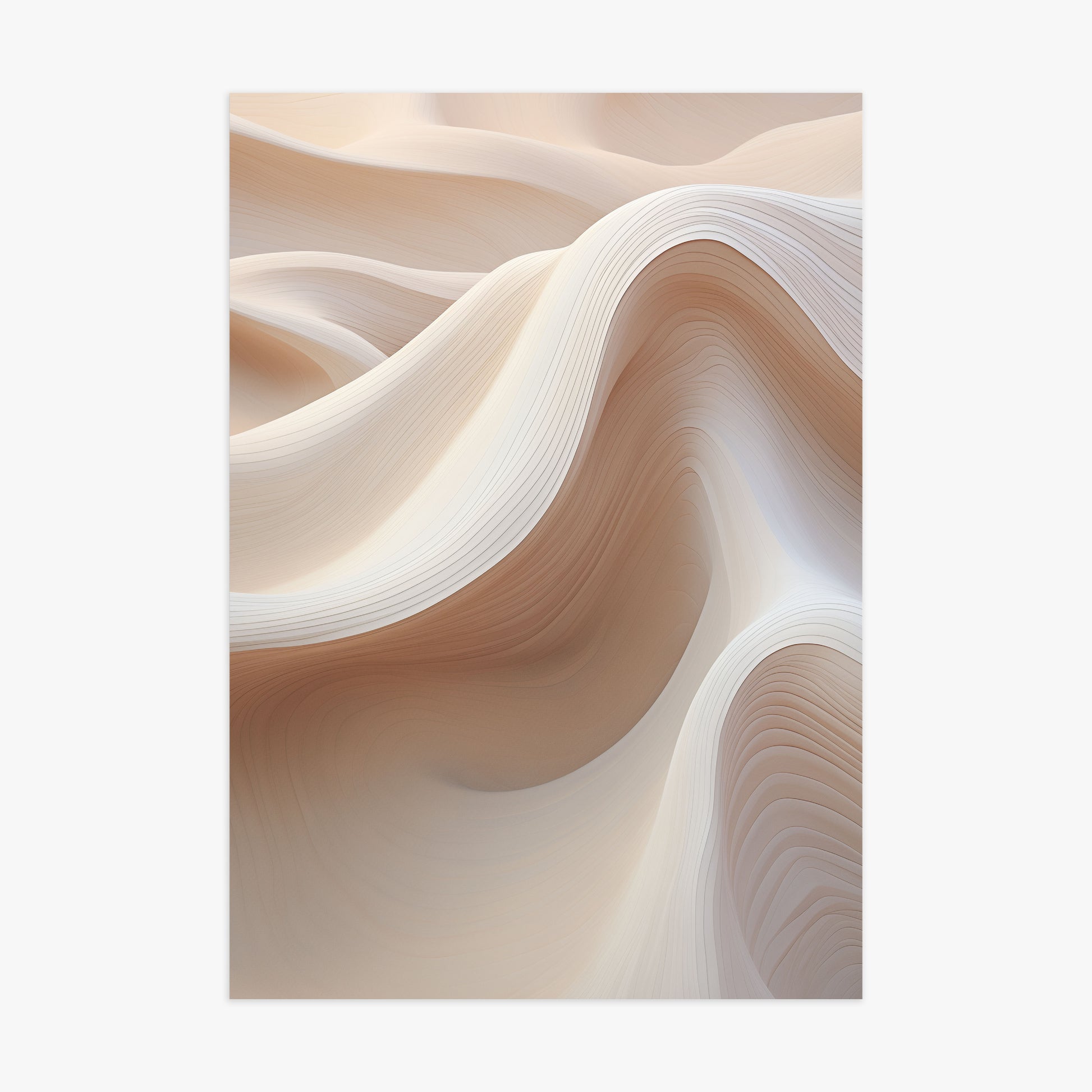Sand Dunes Symphony, 70x100cm Poster Unframed