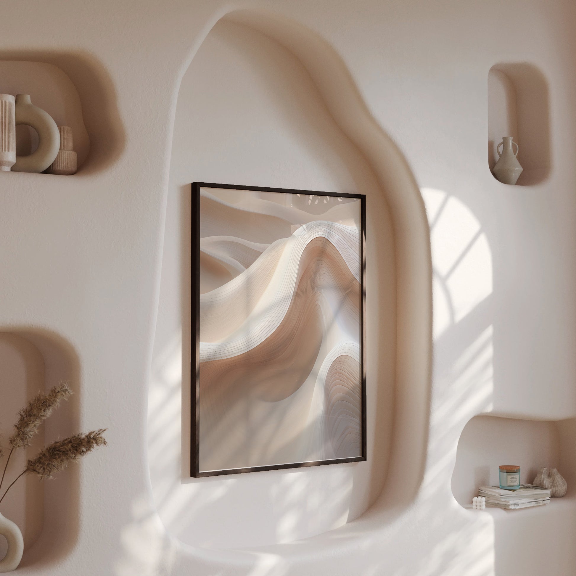 Design Concept No. 13 for Sand Dunes Symphony Modern Poster Art