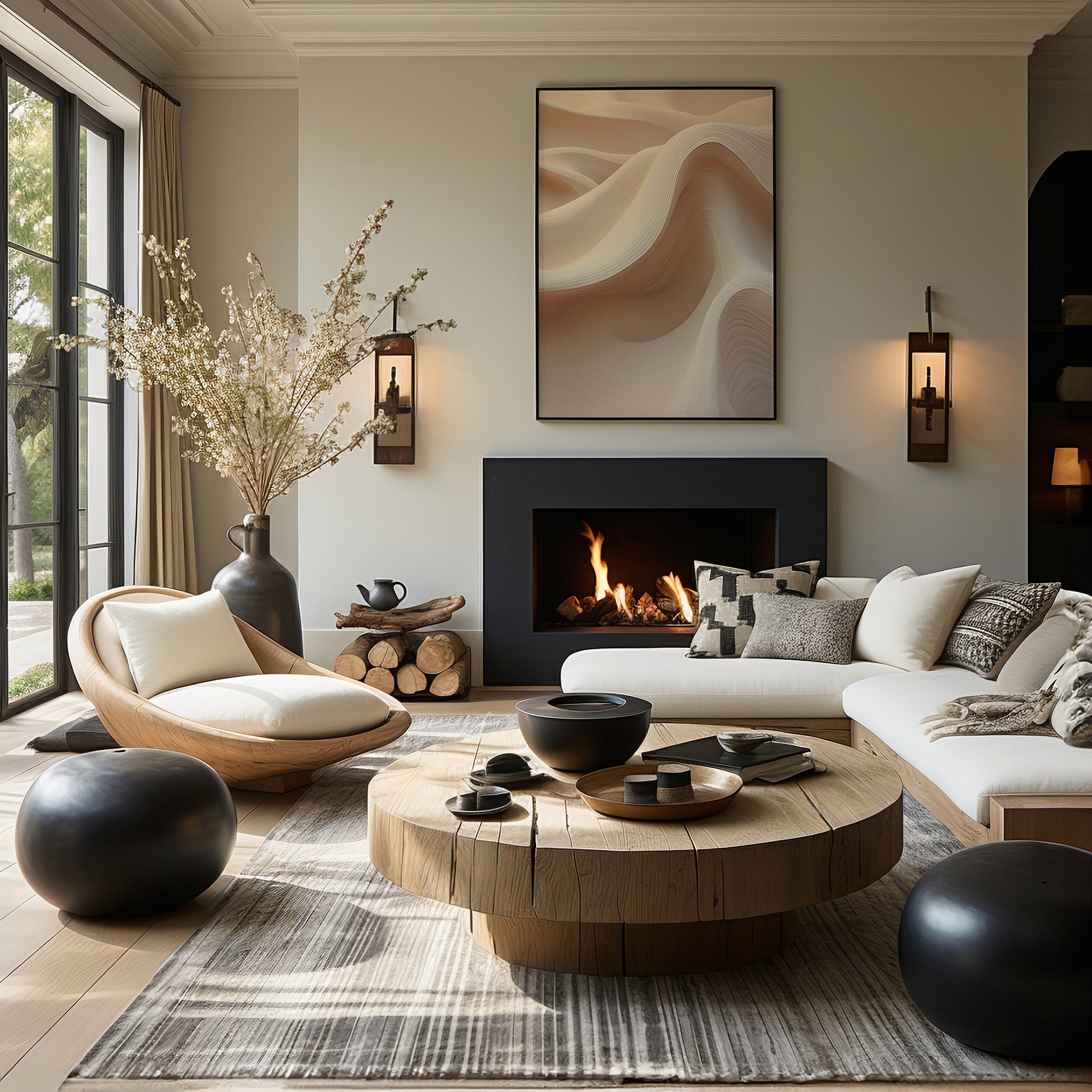 Design Concept No. 39 for Sand Dunes Symphony Modern Poster Art