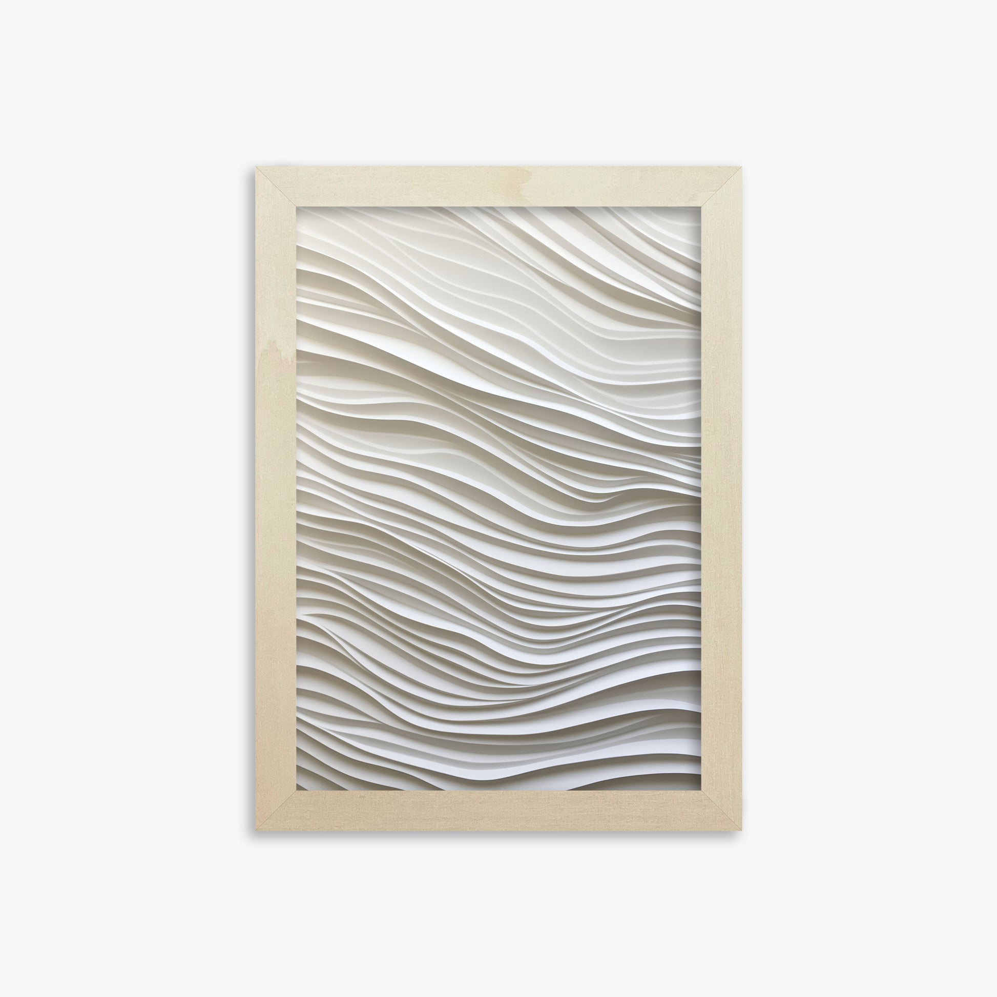 Whisper Lines, 21x30cm Framed Poster With Lime Wood Frame