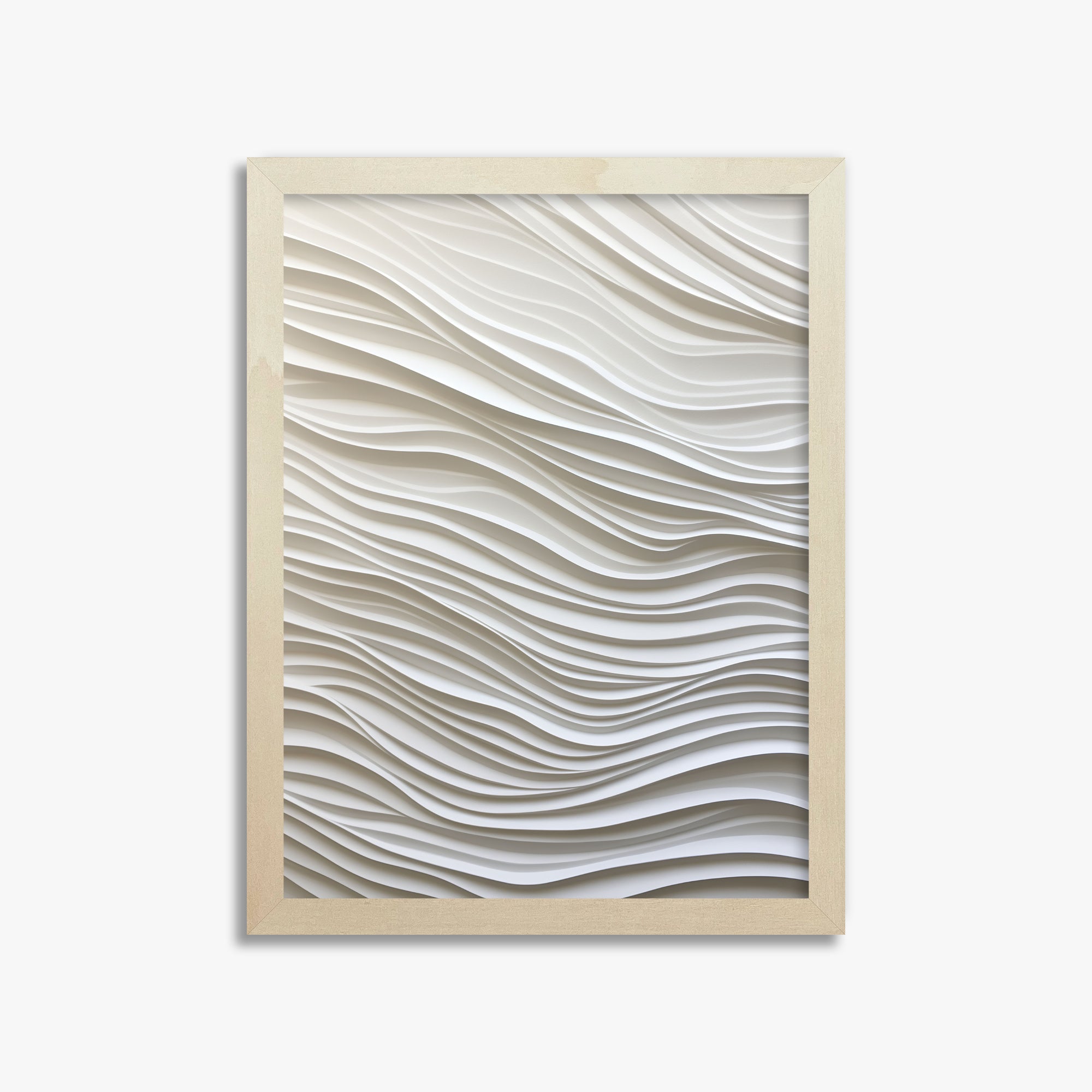 Whisper Lines, 30x40cm Framed Poster With Lime Wood Frame