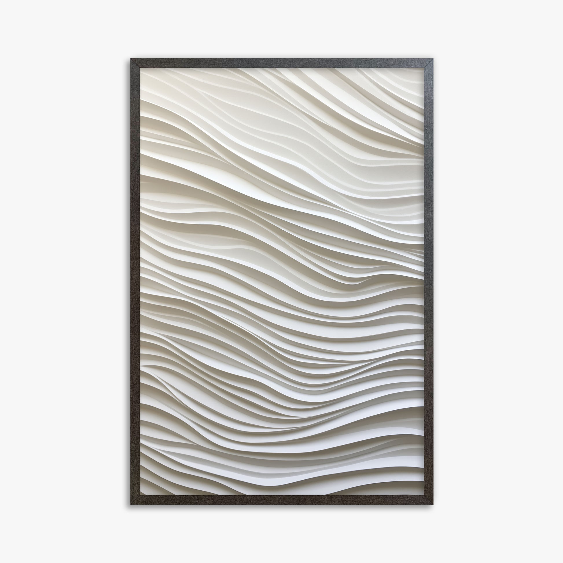 Whisper Lines, 61x91cm Framed Poster With Espresso Frame