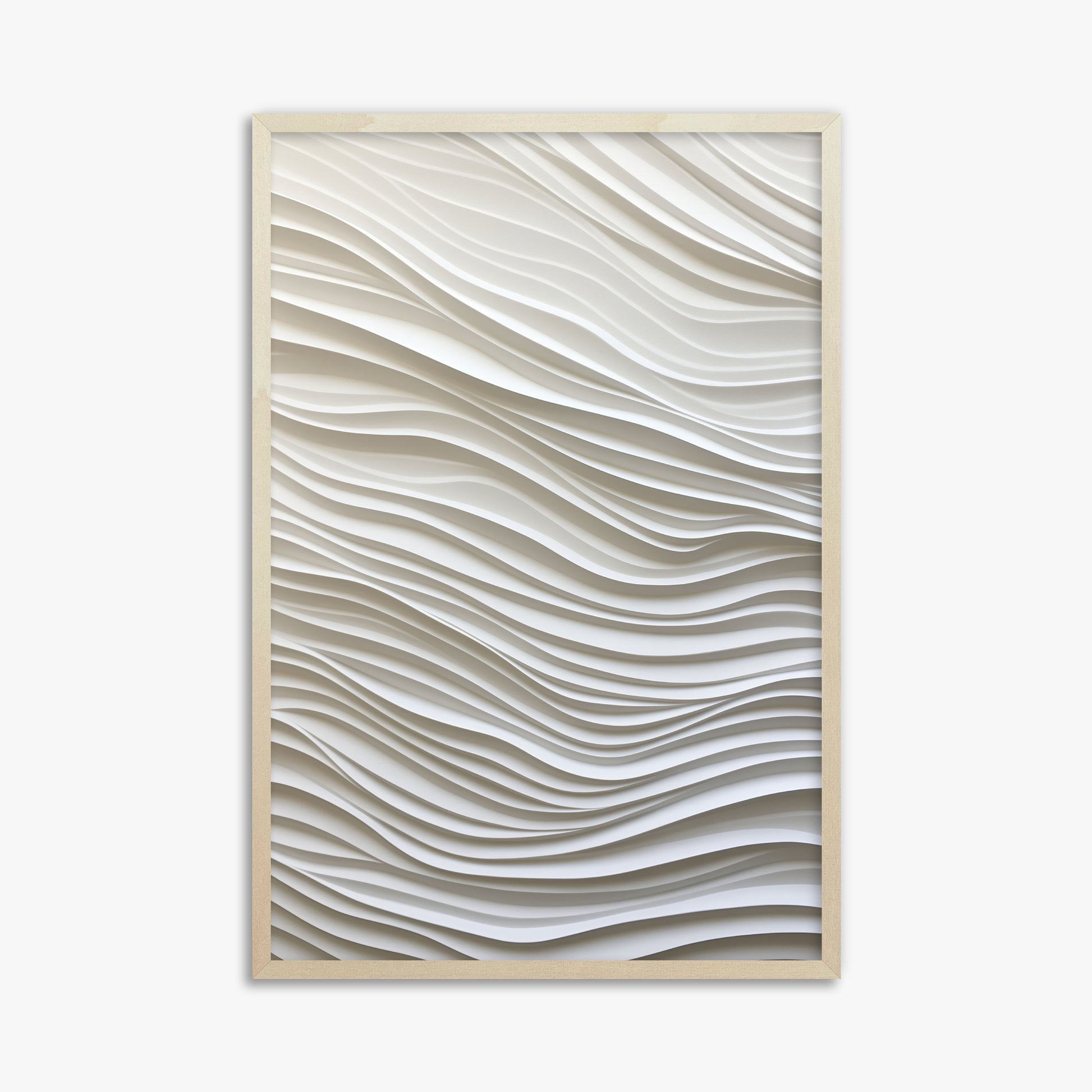 Whisper Lines, 61x91cm Framed Poster With Lime Wood Frame