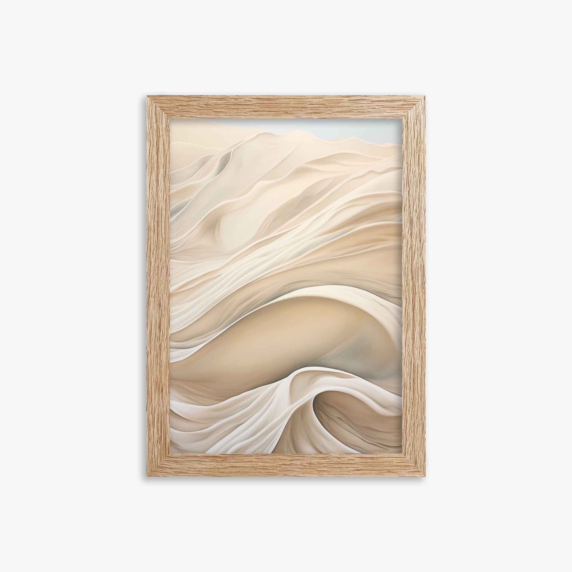 Veiled Horizons, 21x30cm Framed Poster With Raw Oak Frame