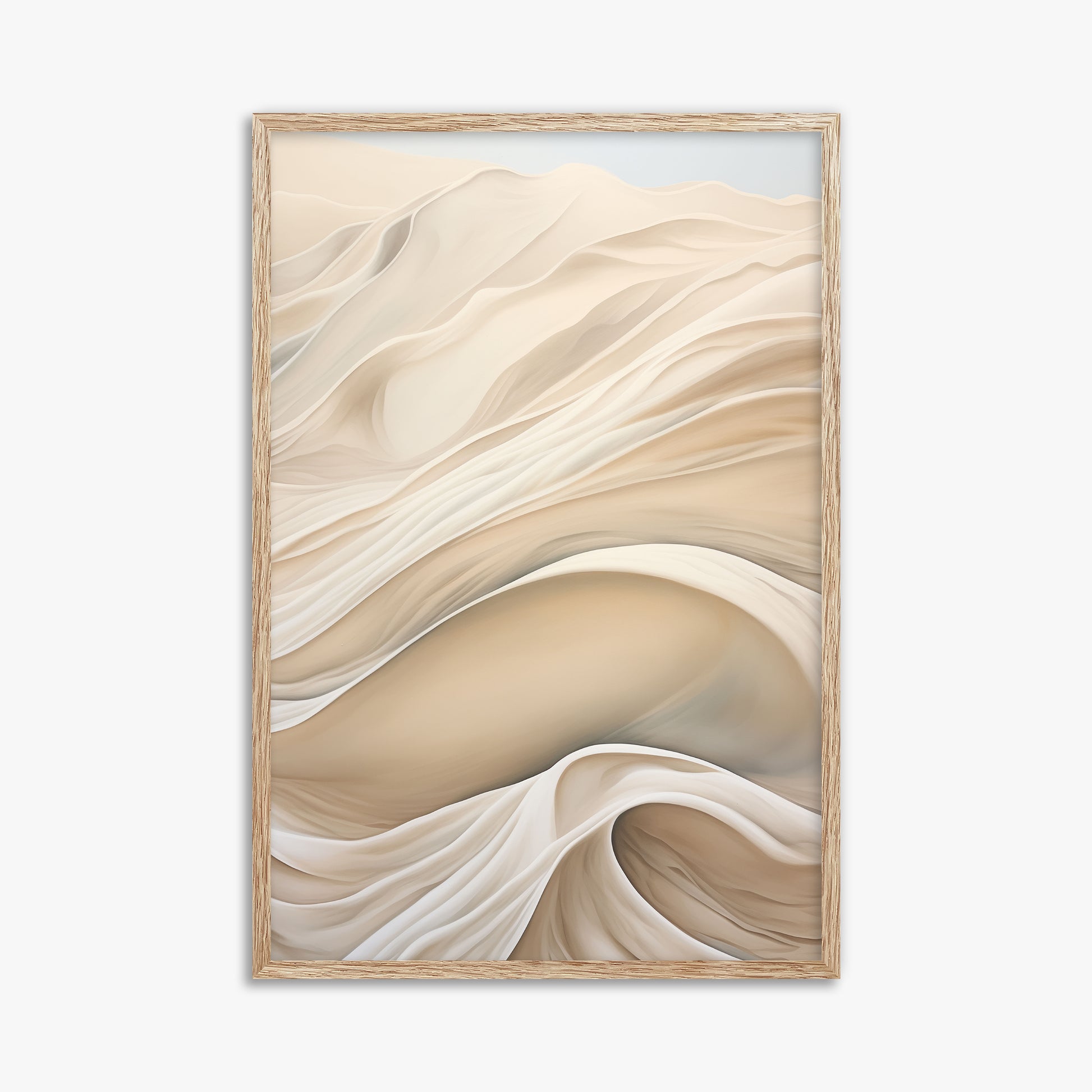 Veiled Horizons, 61x91cm Framed Poster With Raw Oak Frame