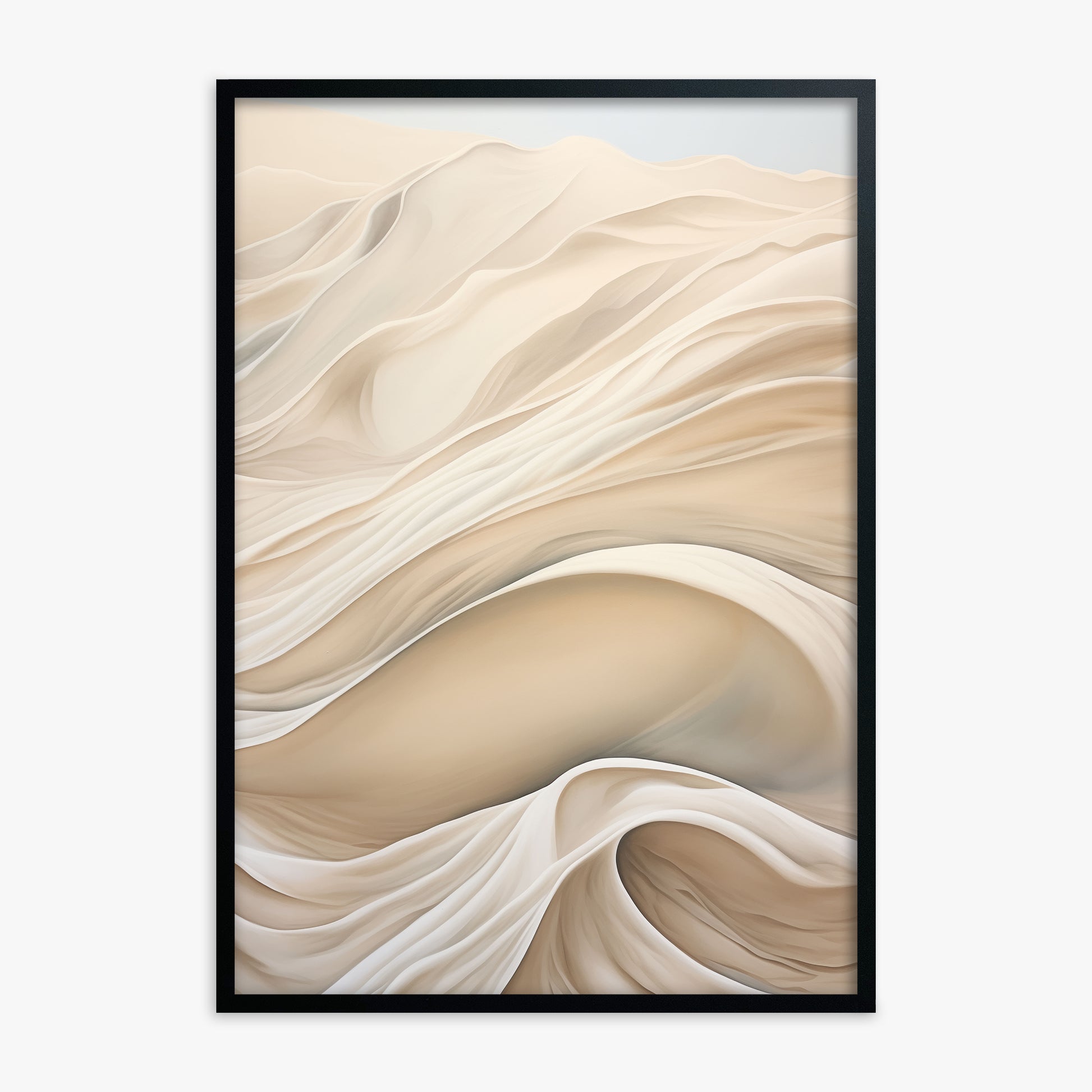 Veiled Horizons, Black Framed Poster With Black Frame