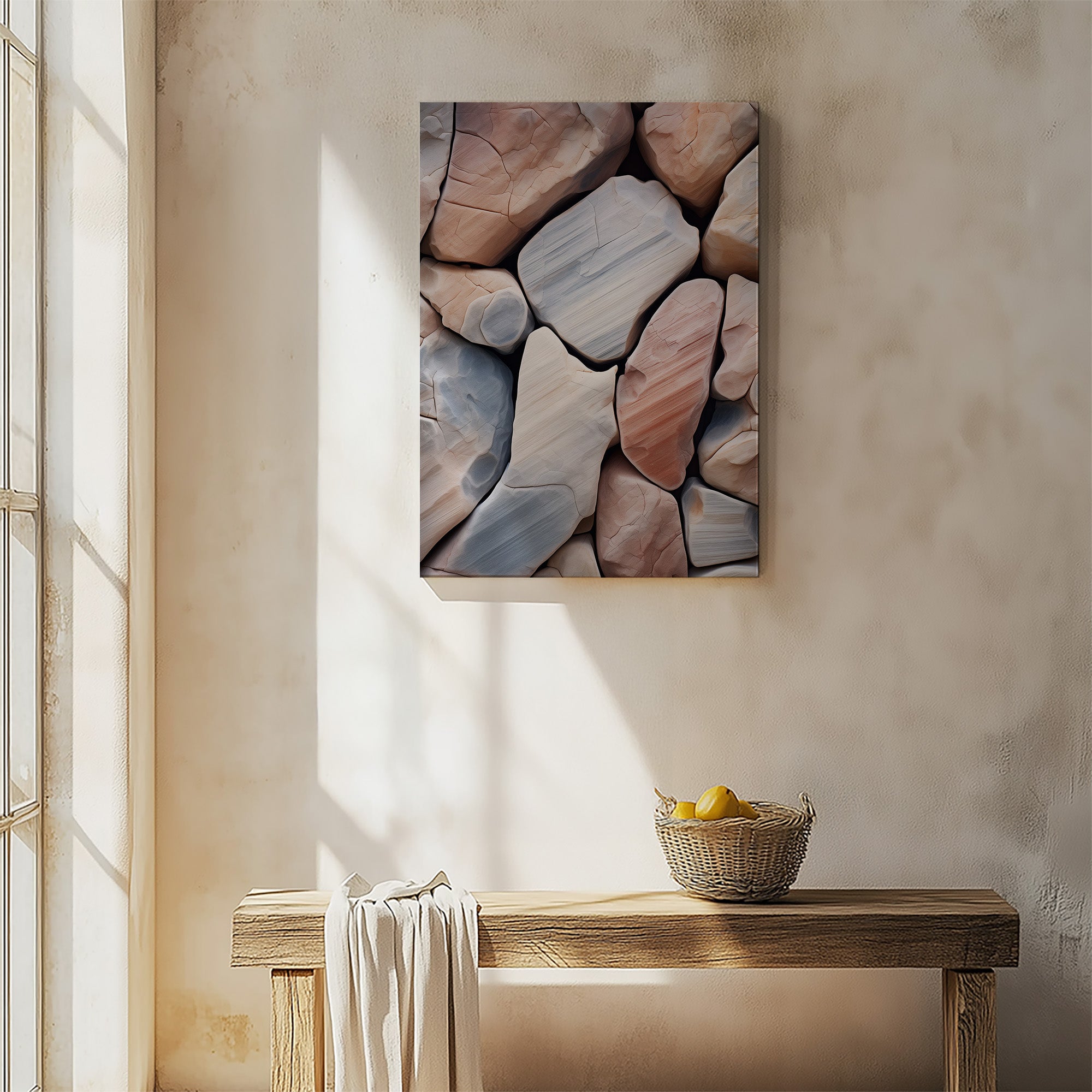 Mosaik aus Küstenkieseln