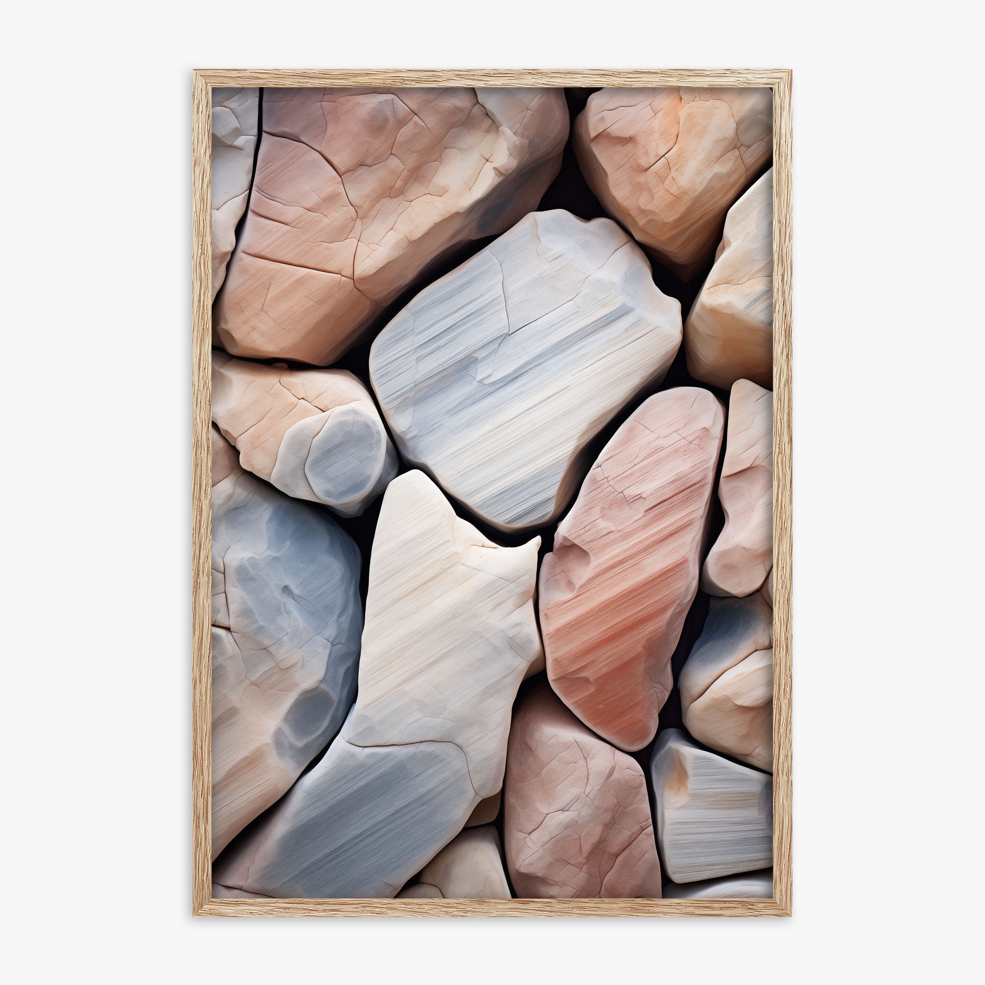 Mosaico di ciottoli costieri
