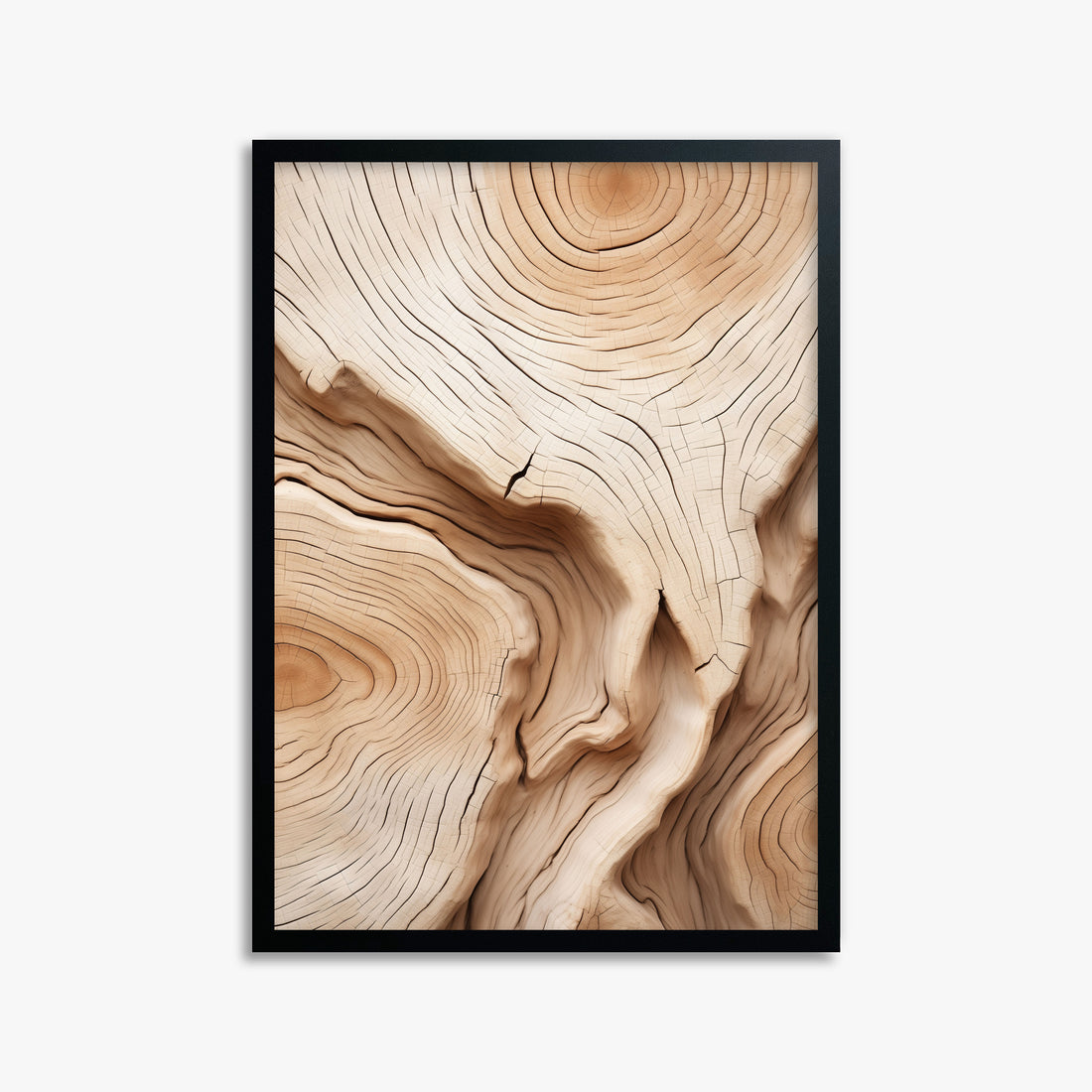 Timber Echo, 50x70cm Framed Poster With Black Frame