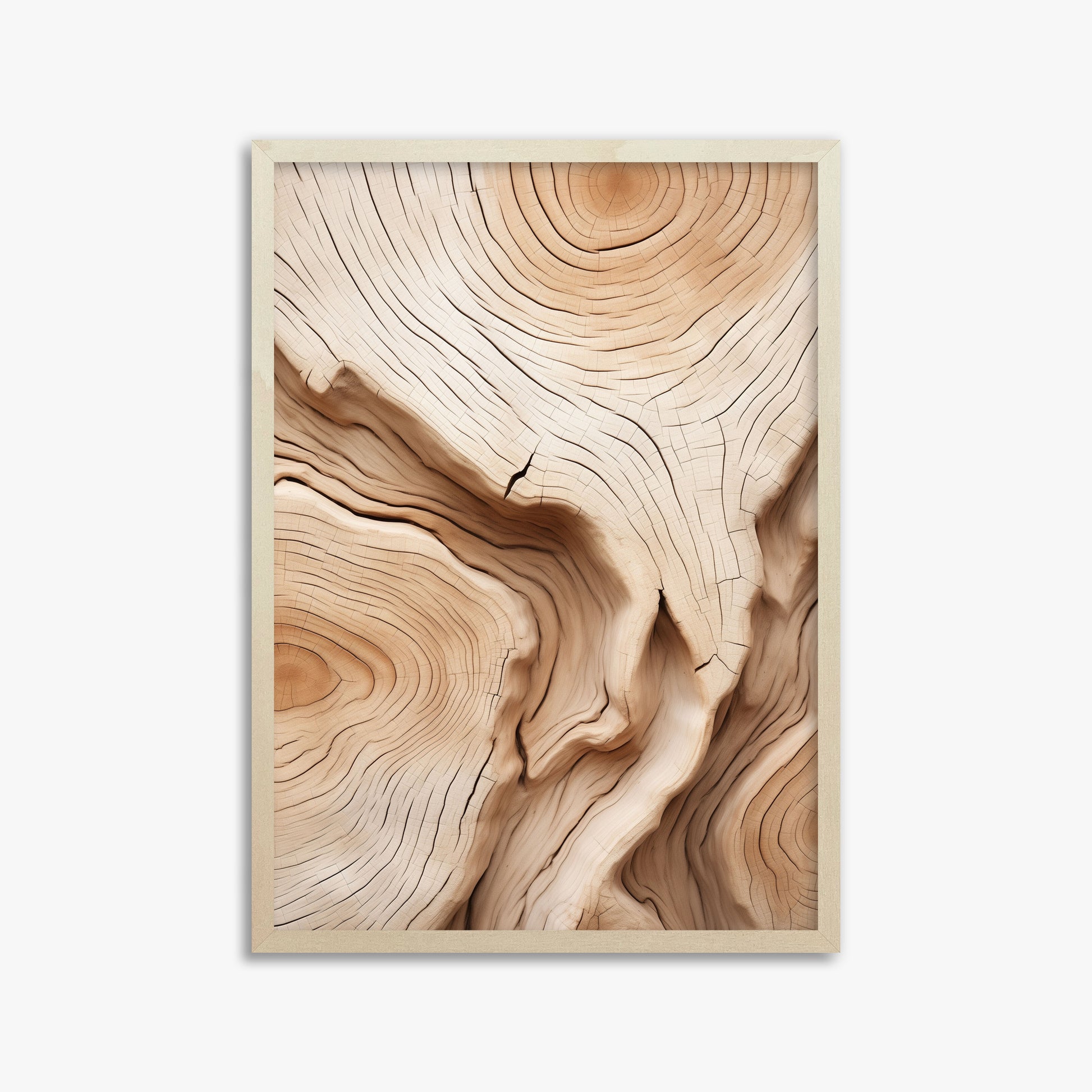 Timber Echo, 50x70cm Framed Poster With Lime Wood Frame