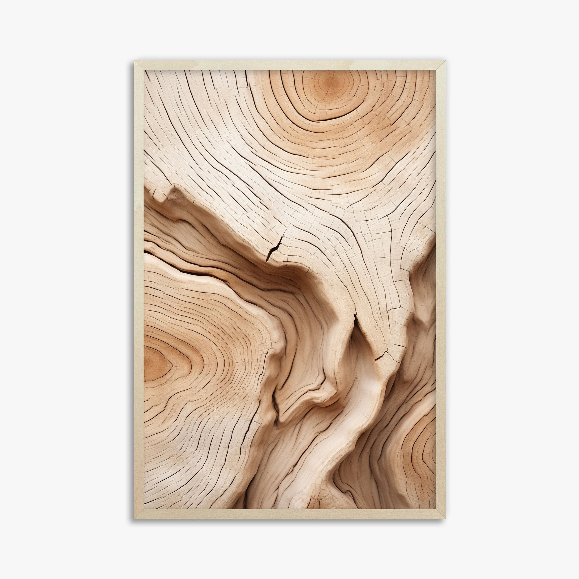 Timber Echo, 61x91cm Framed Poster With Lime Wood Frame