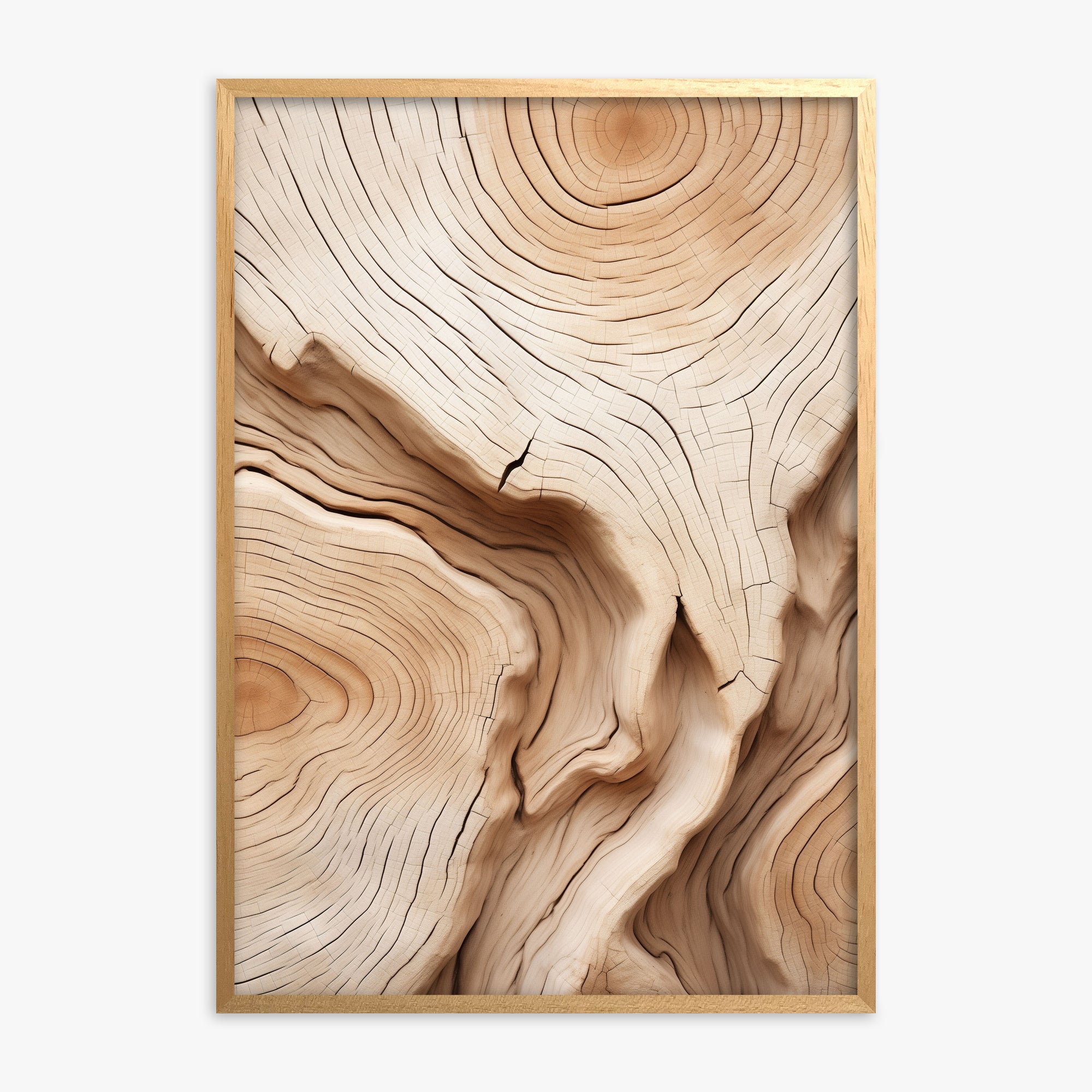 Timber Echo, Oak Framed Poster With Oak Frame