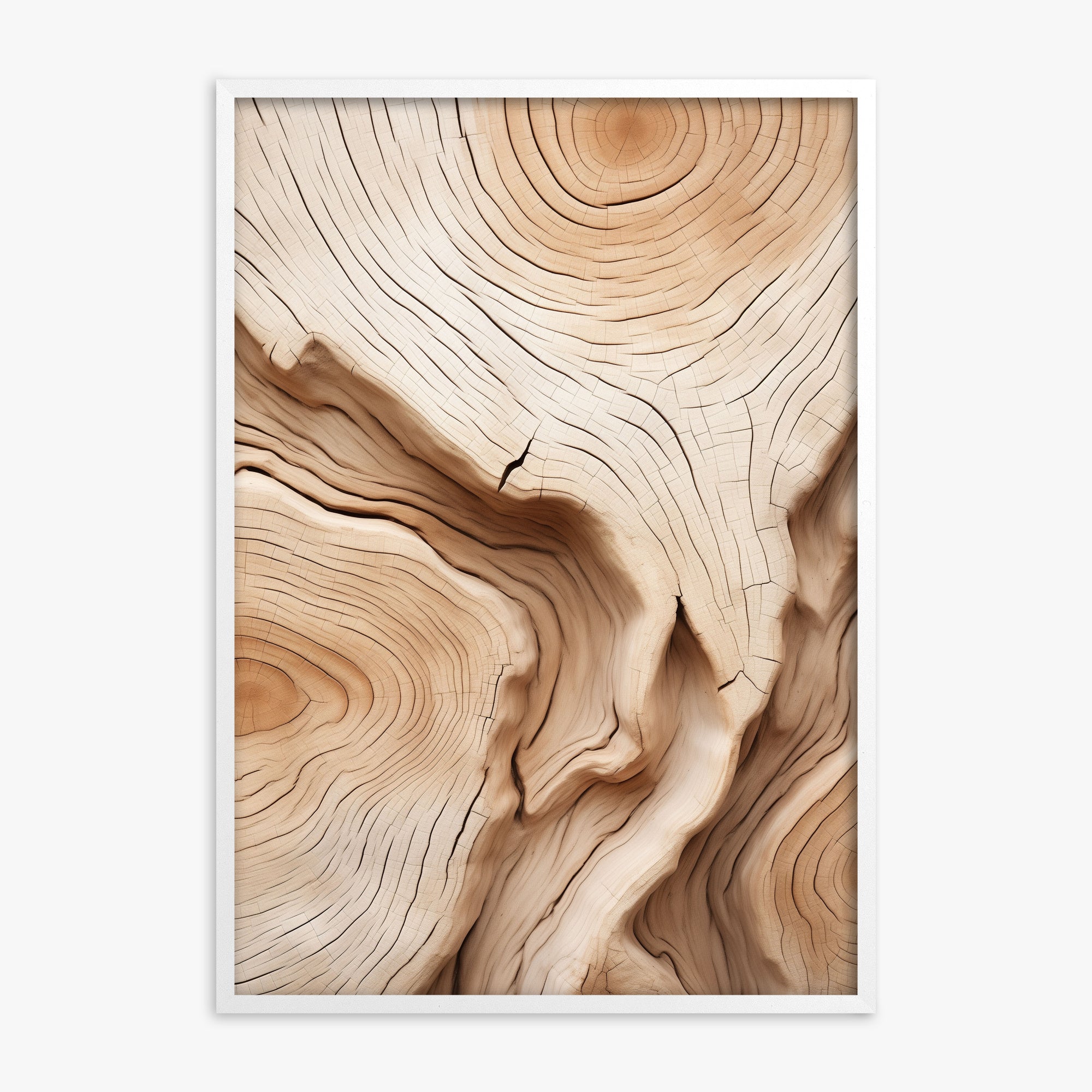 Timber Echo, White Framed Poster With White Frame