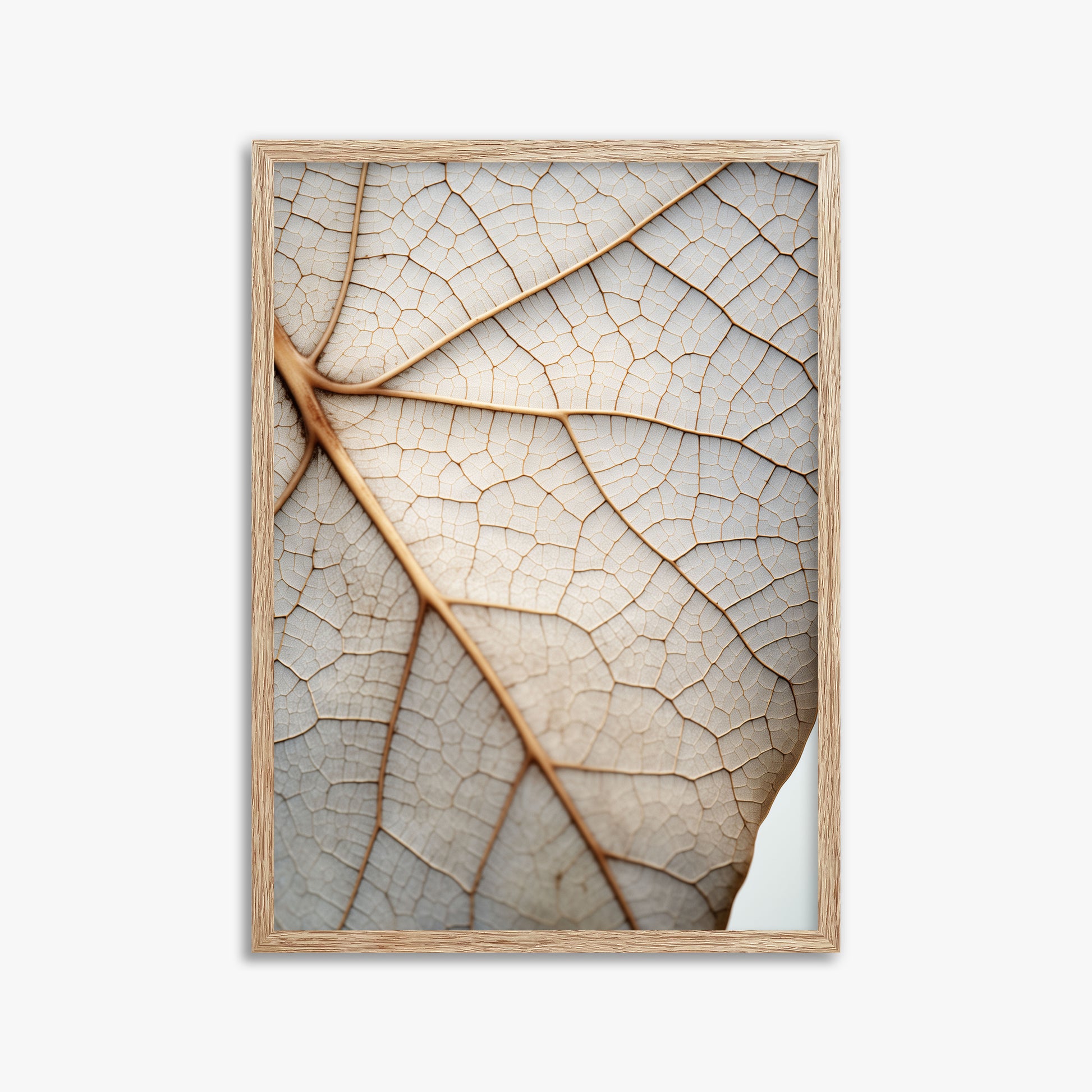 Veins of Nature, 50x70cm Framed Poster With Raw Oak Frame
