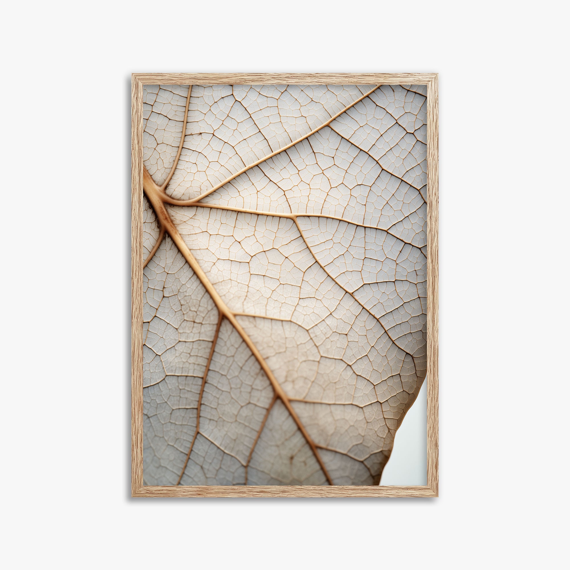 Veins of Nature, 50x70cm Framed Poster With Raw Oak Frame