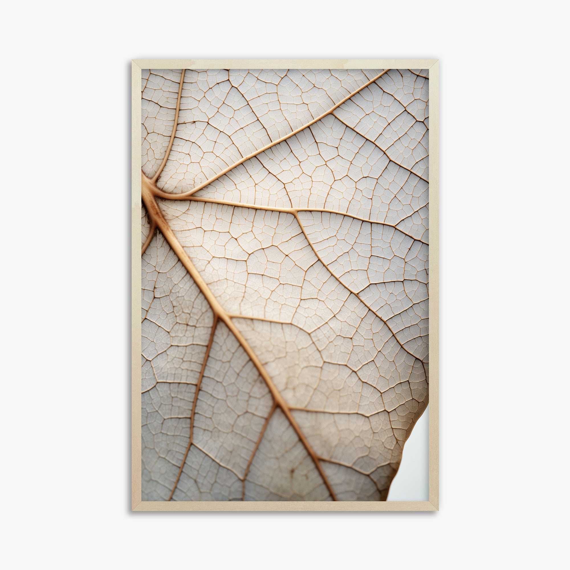 Veins of Nature, 61x91cm Framed Poster With Lime Wood Frame