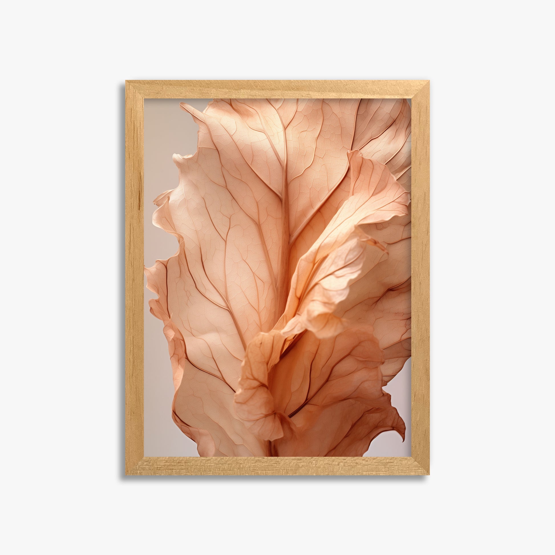 Sunset Petals, 30x40cm Framed Poster With Oak Frame