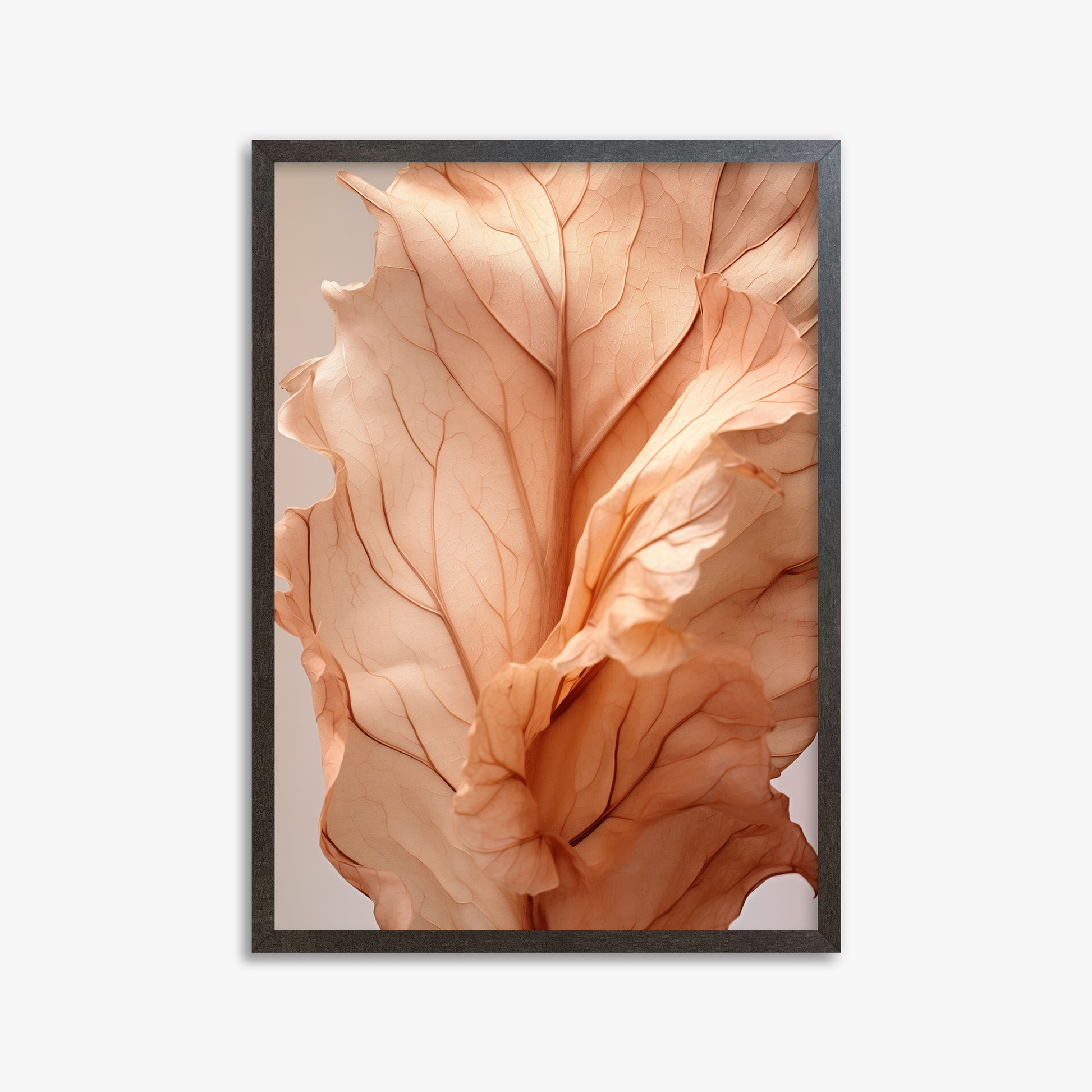 Sunset Petals, 50x70cm Framed Poster With Espresso Frame