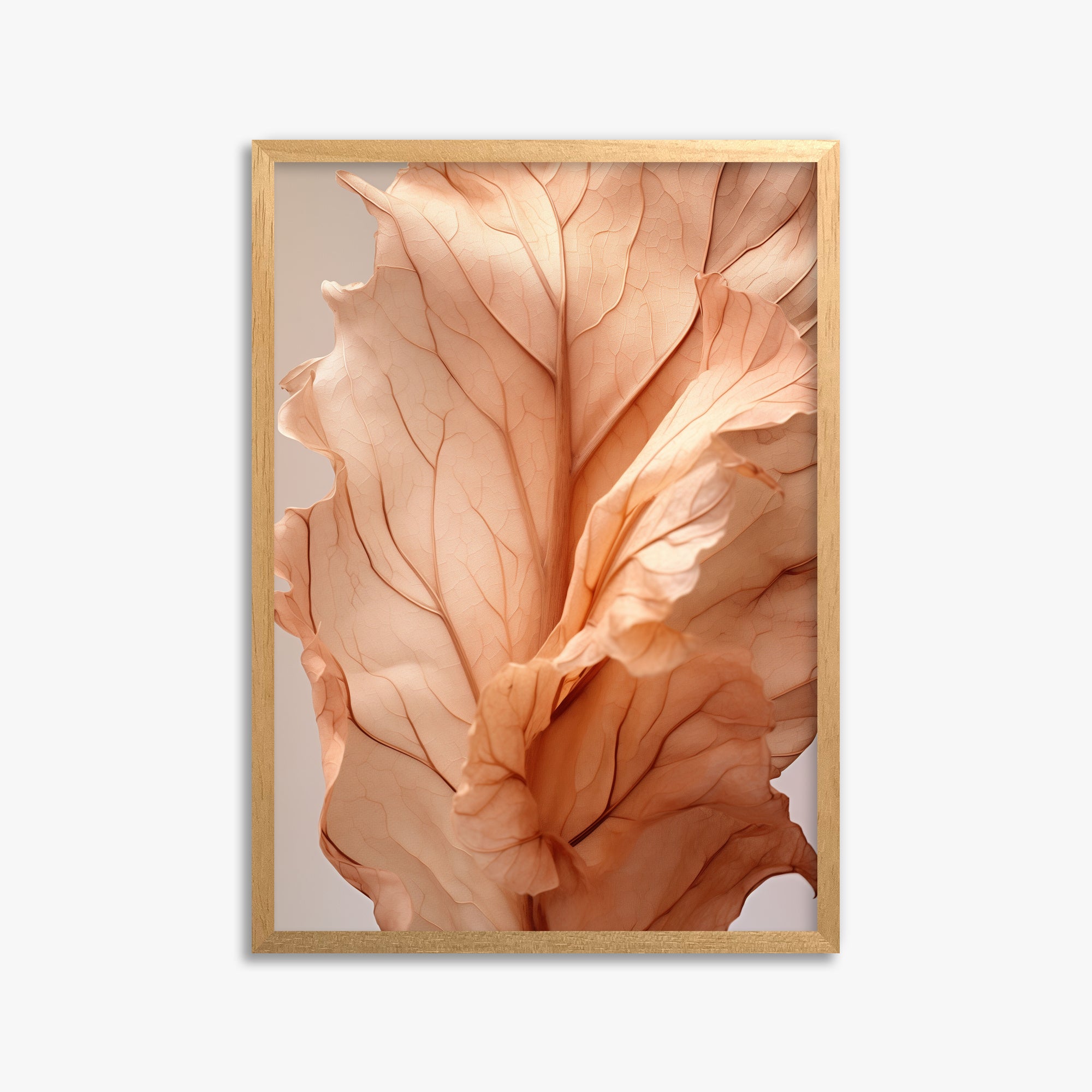 Sunset Petals, 50x70cm Framed Poster With Oak Frame