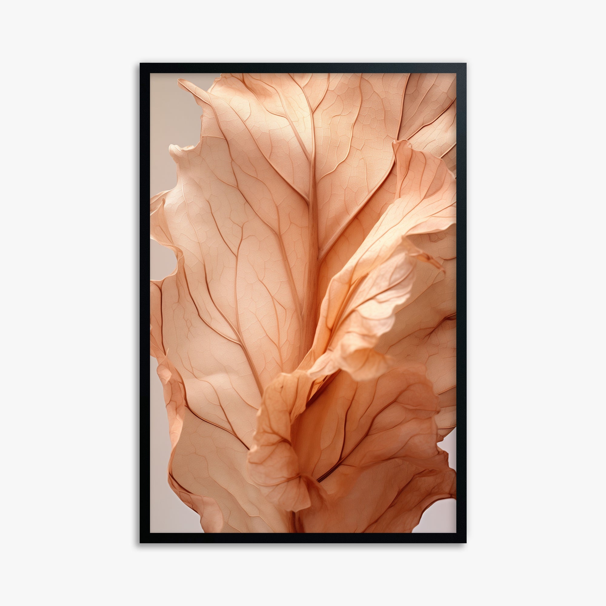 Sunset Petals, 61x91cm Framed Poster With Black Frame