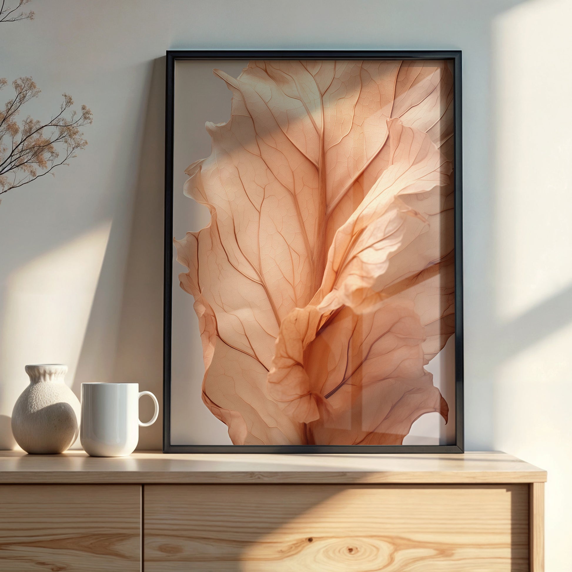Design Concept No. 22 for Sunset Petals Modern Poster Art