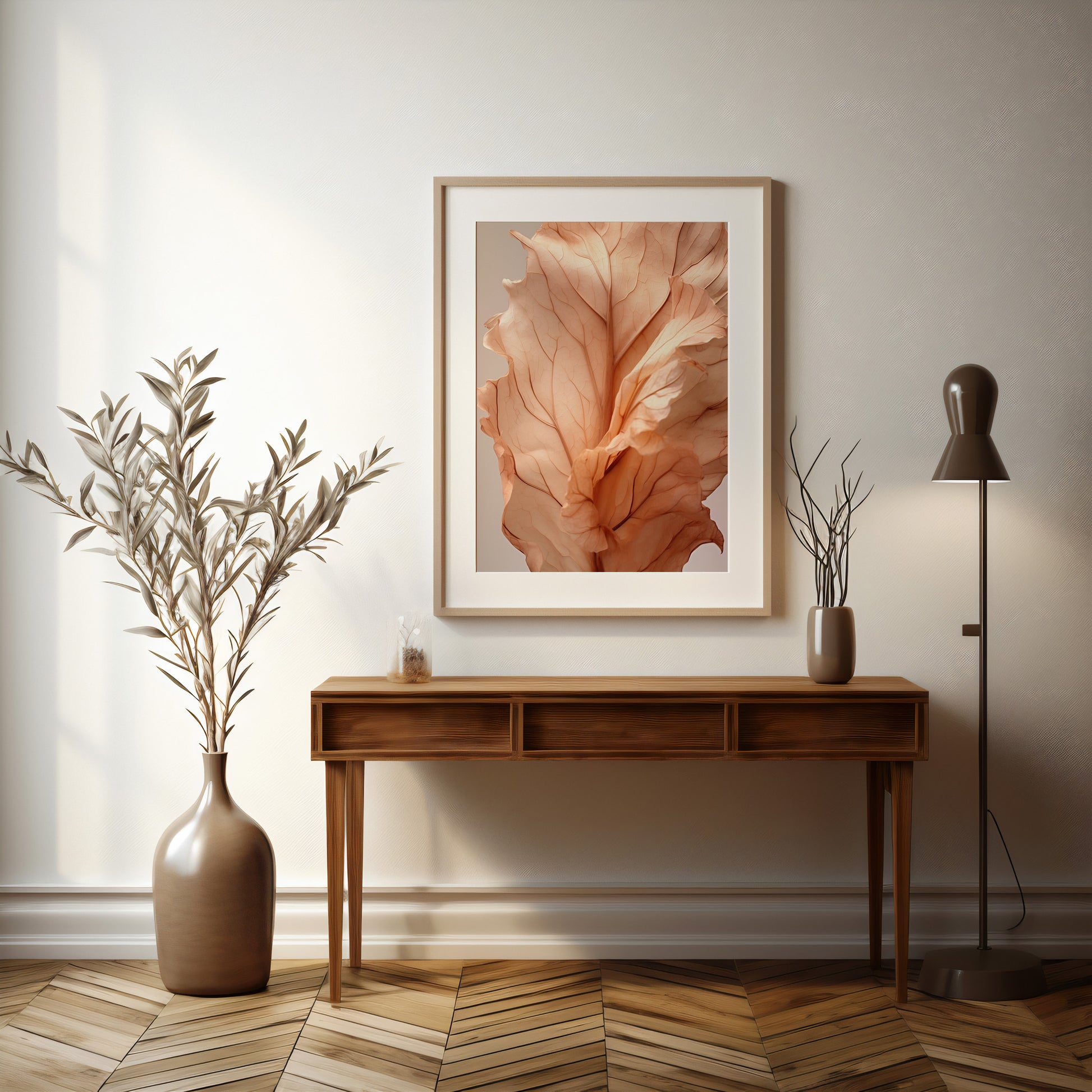 Design Concept No. 37 for Sunset Petals Modern Poster Art
