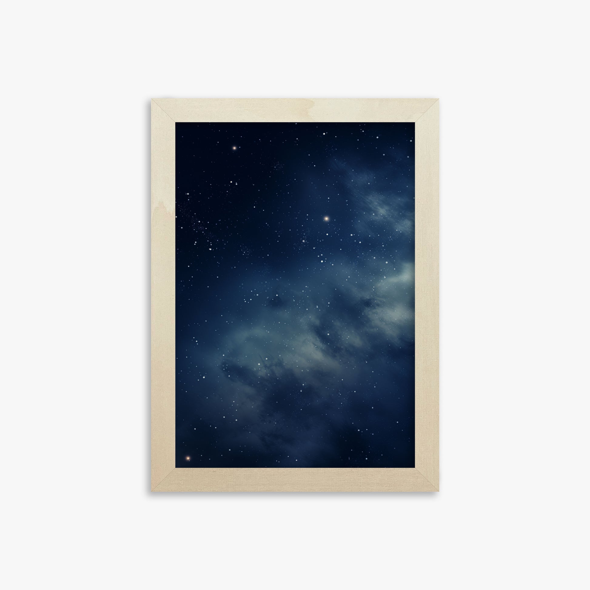 Stellar Veil, 21x30cm Framed Poster With Lime Wood Frame