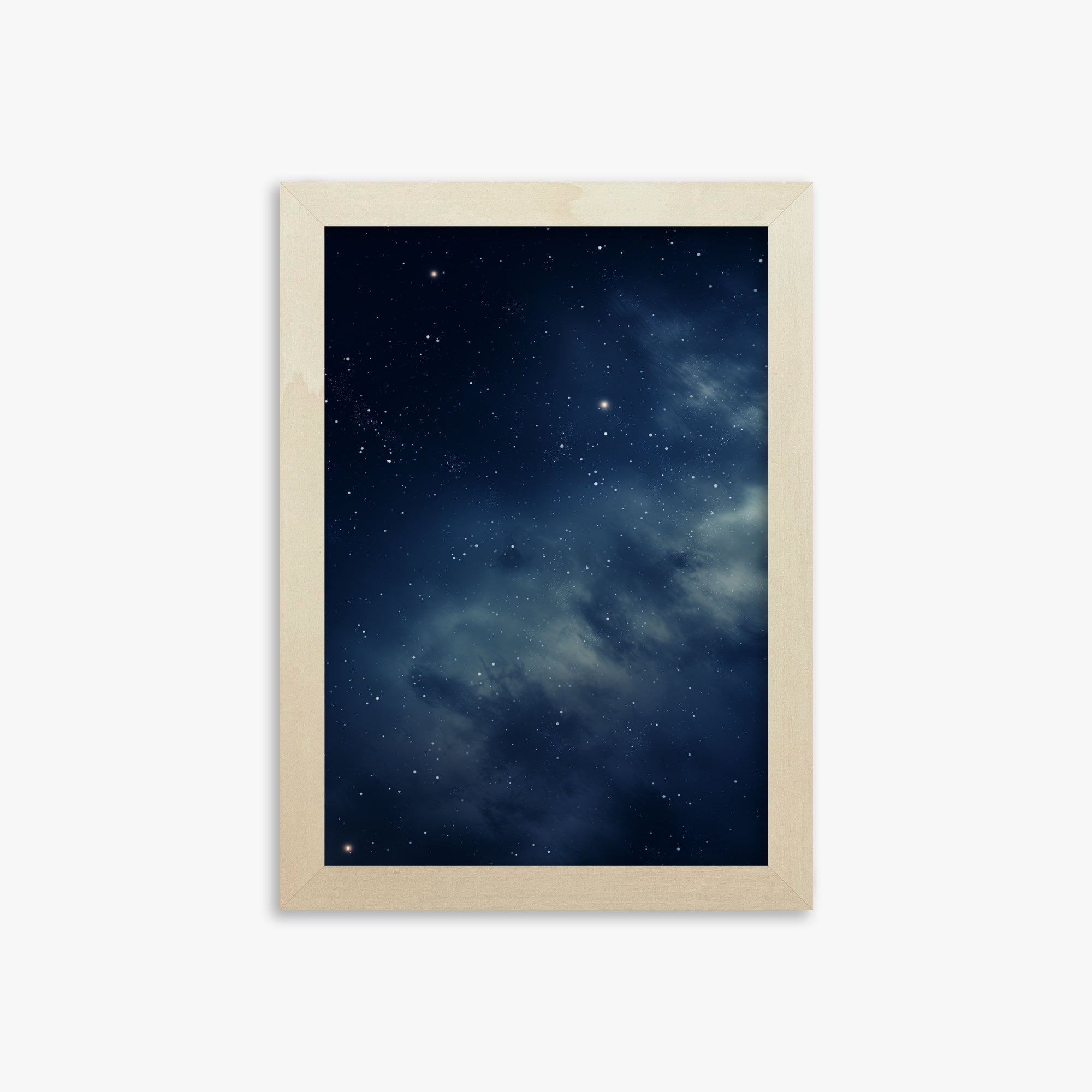 Stellar Veil, 21x30cm Framed Poster With Lime Wood Frame