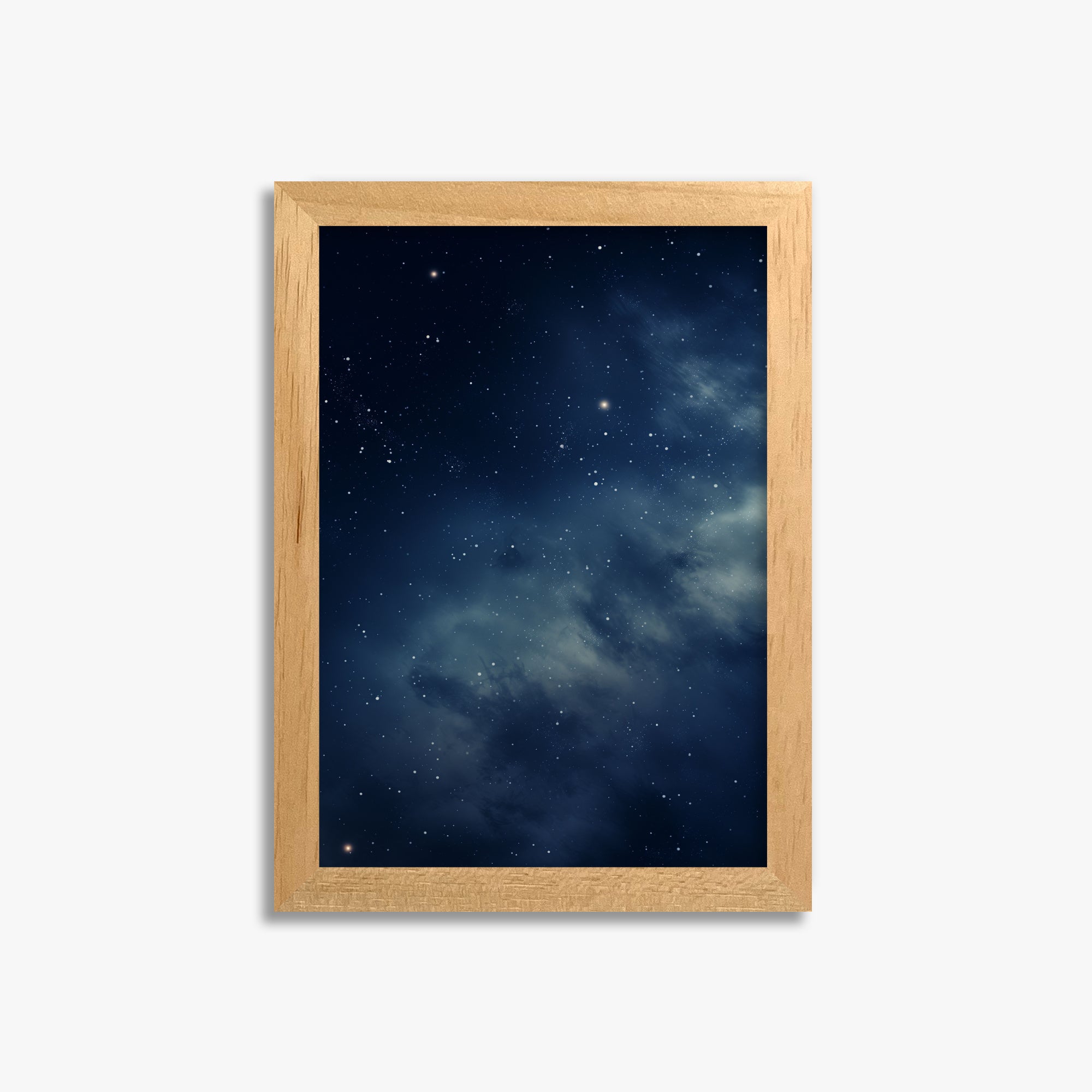 Stellar Veil, 21x30cm Framed Poster With Oak Frame