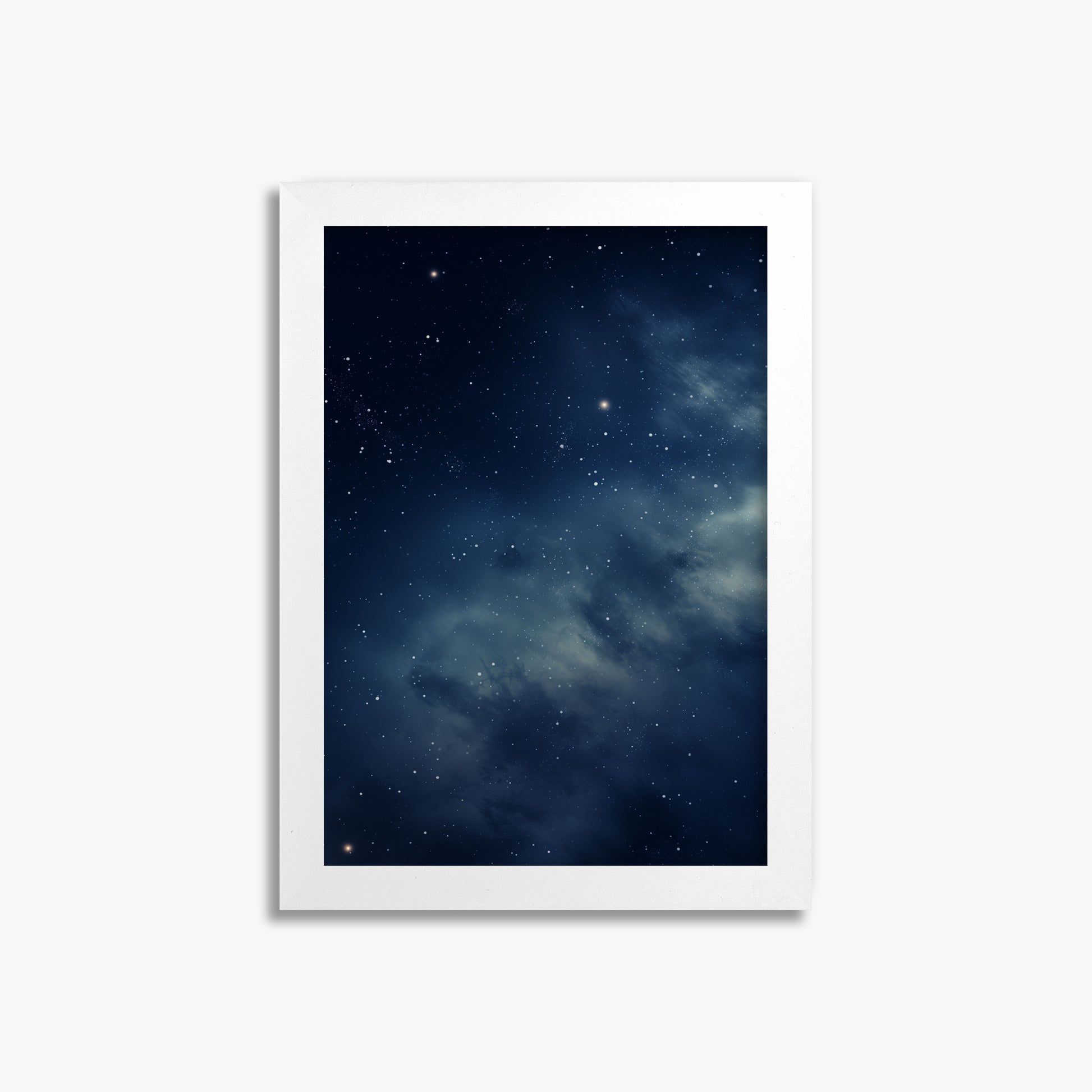 Stellar Veil, 21x30cm Framed Poster With White Frame