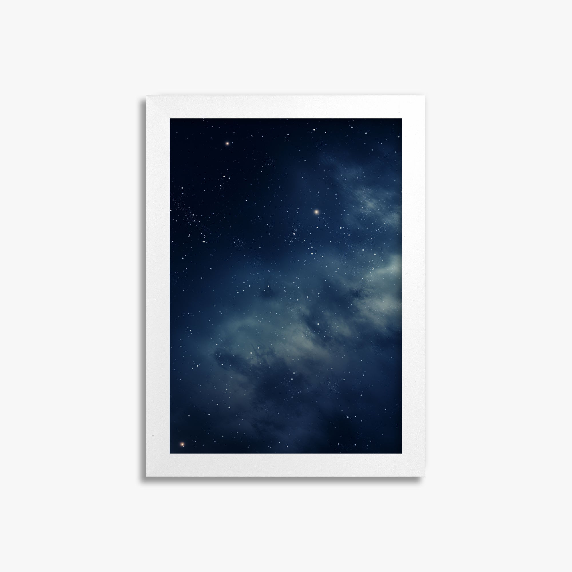 Stellar Veil, 21x30cm Framed Poster With White Frame