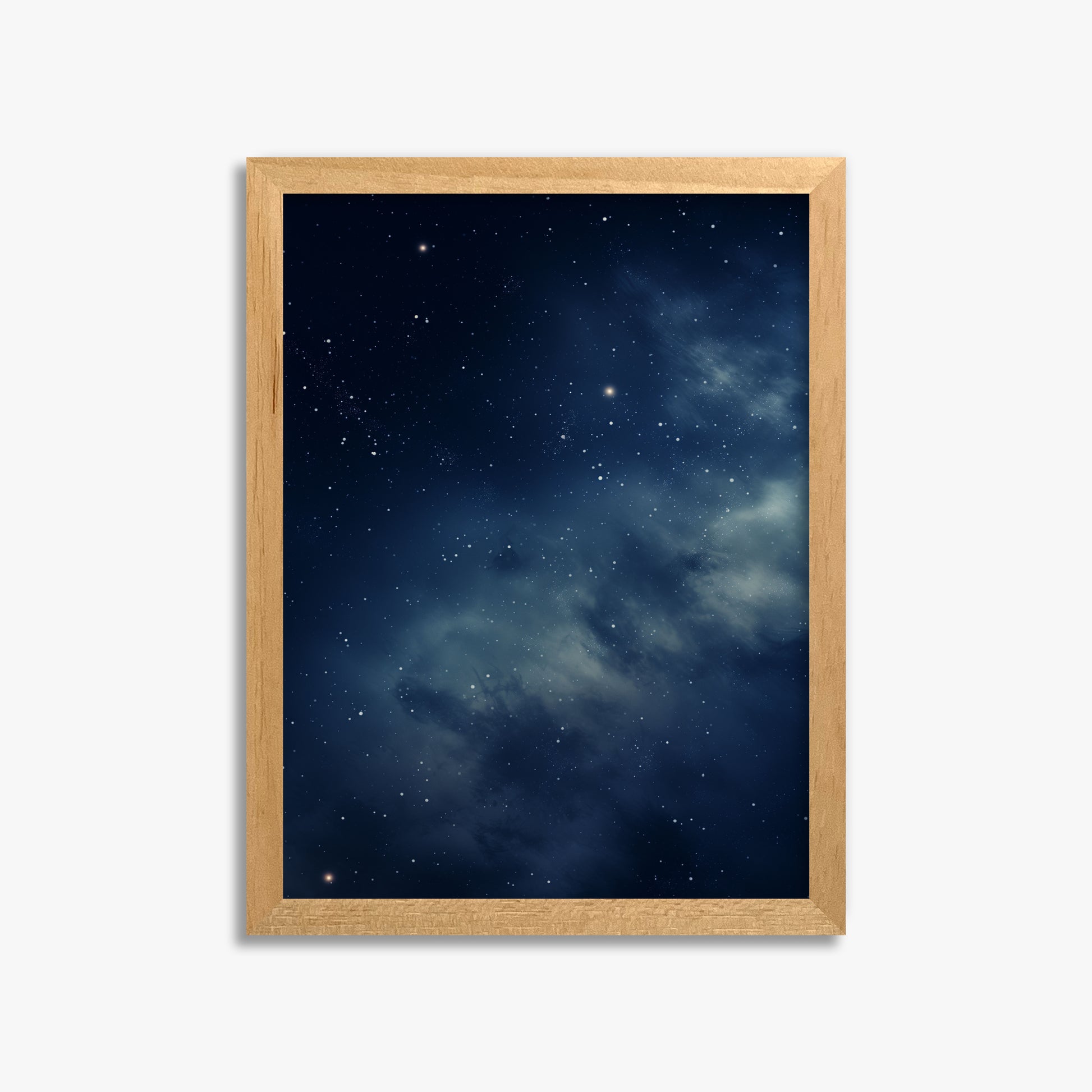 Stellar Veil, 30x40cm Framed Poster With Oak Frame