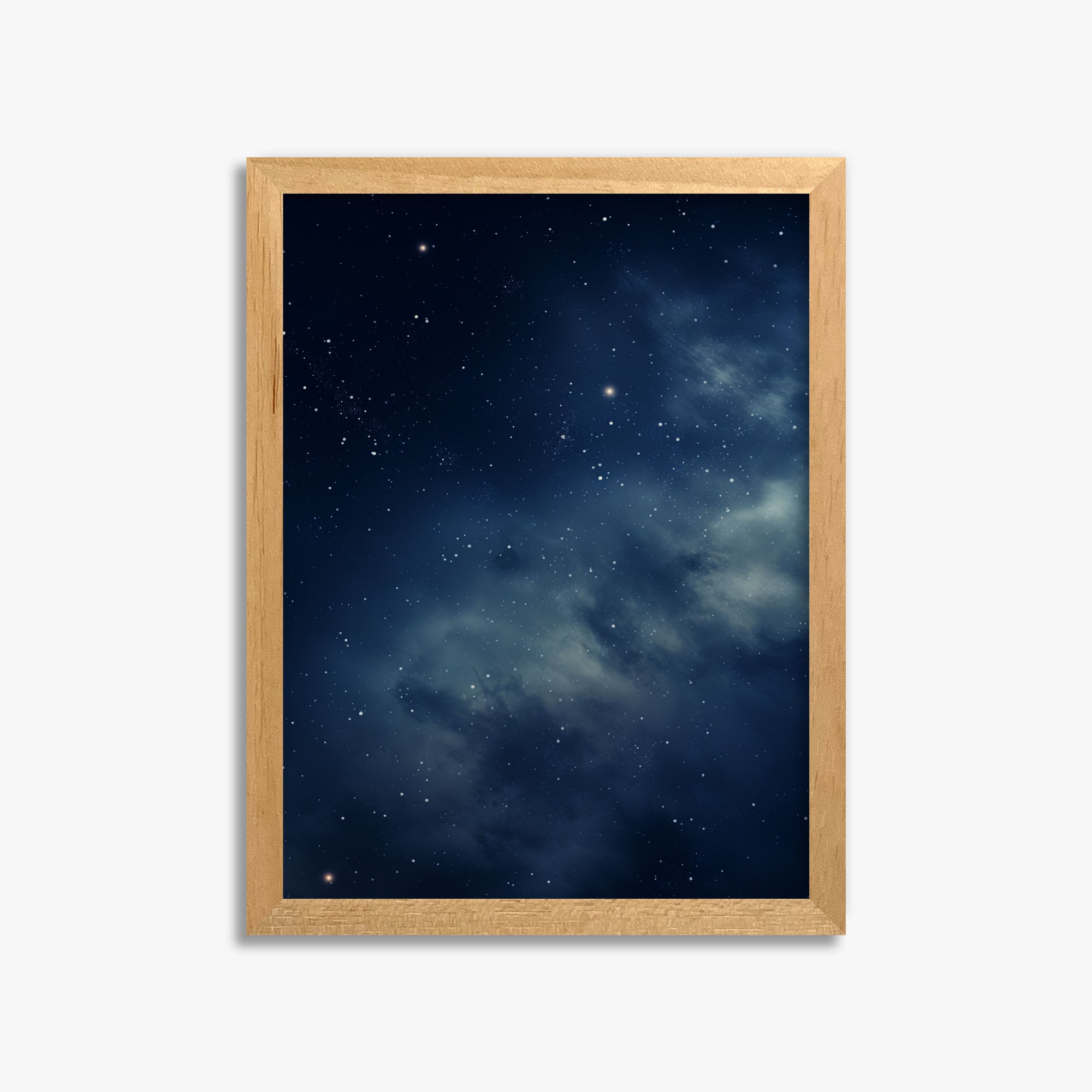 Stellar Veil, 30x40cm Framed Poster With Oak Frame