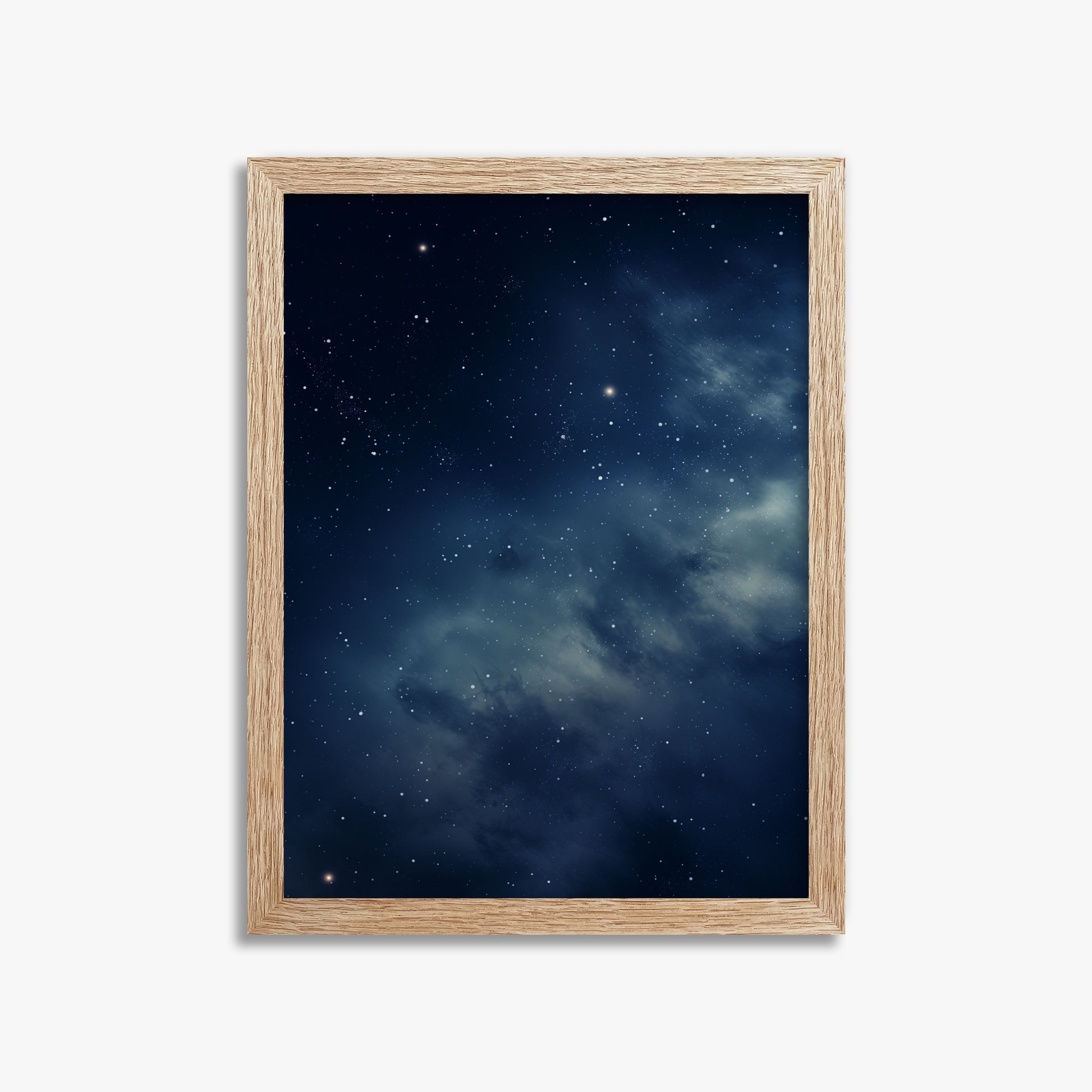 Stellar Veil, 30x40cm Framed Poster With Raw Oak Frame