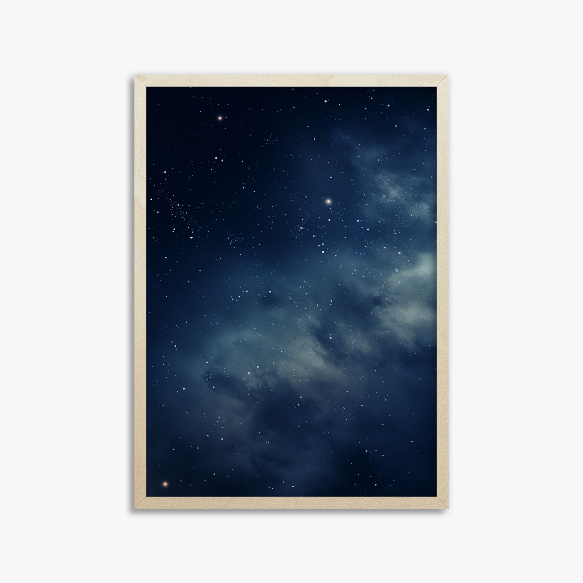 Stellar Veil, 50x70cm Framed Poster With Lime Wood Frame