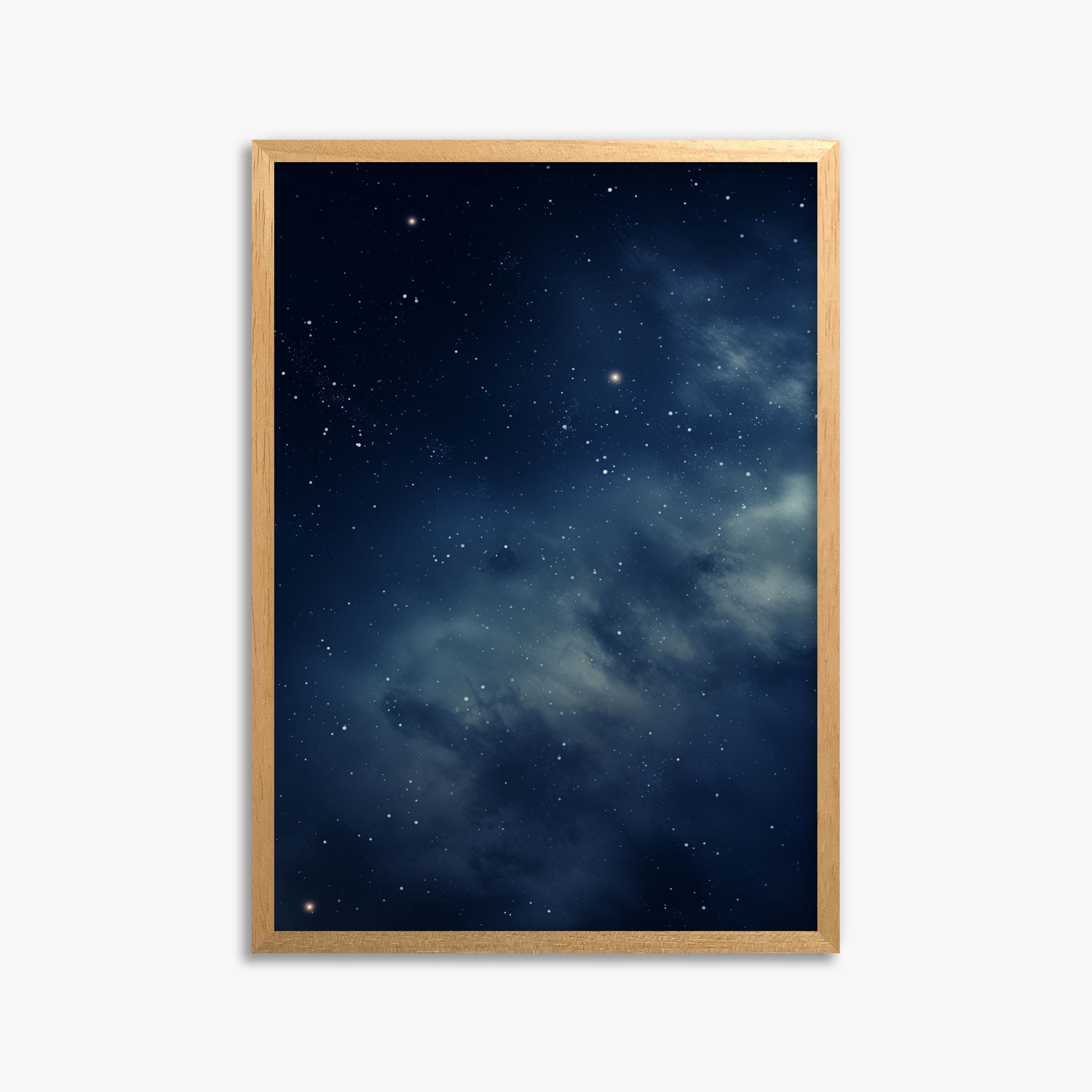 Stellar Veil, 50x70cm Framed Poster With Oak Frame