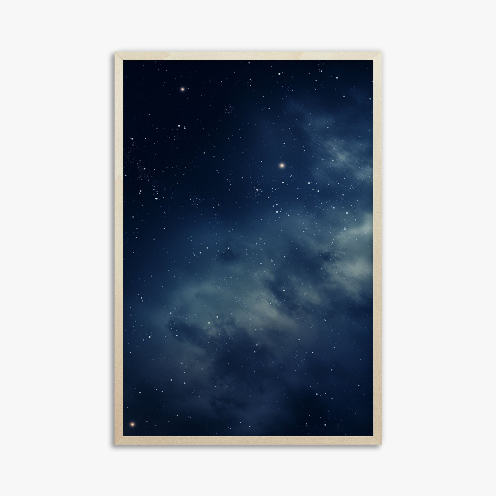 Stellar Veil, 61x91cm Framed Poster With Lime Wood Frame