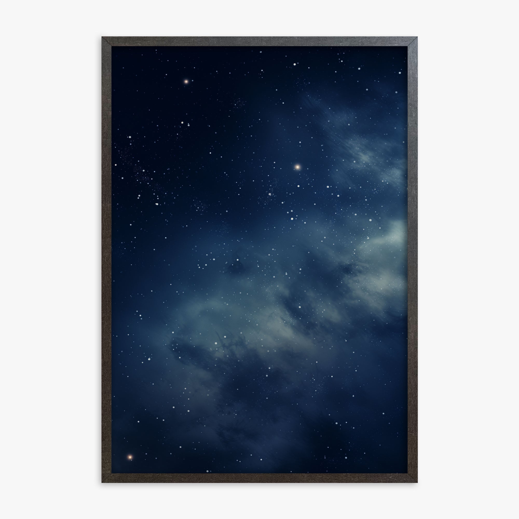 Stellar Veil, 70x100cm Framed Poster With Espresso Frame