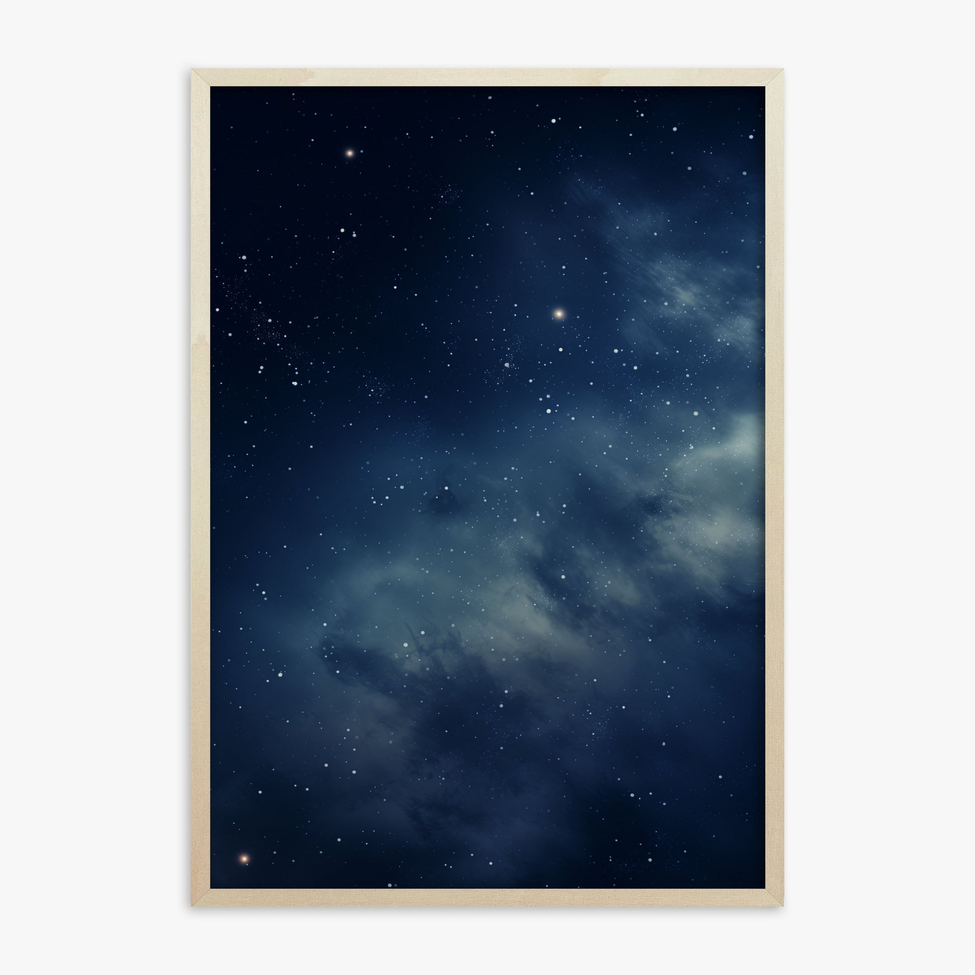 Stellar Veil, 70x100cm Framed Poster With Lime Wood Frame