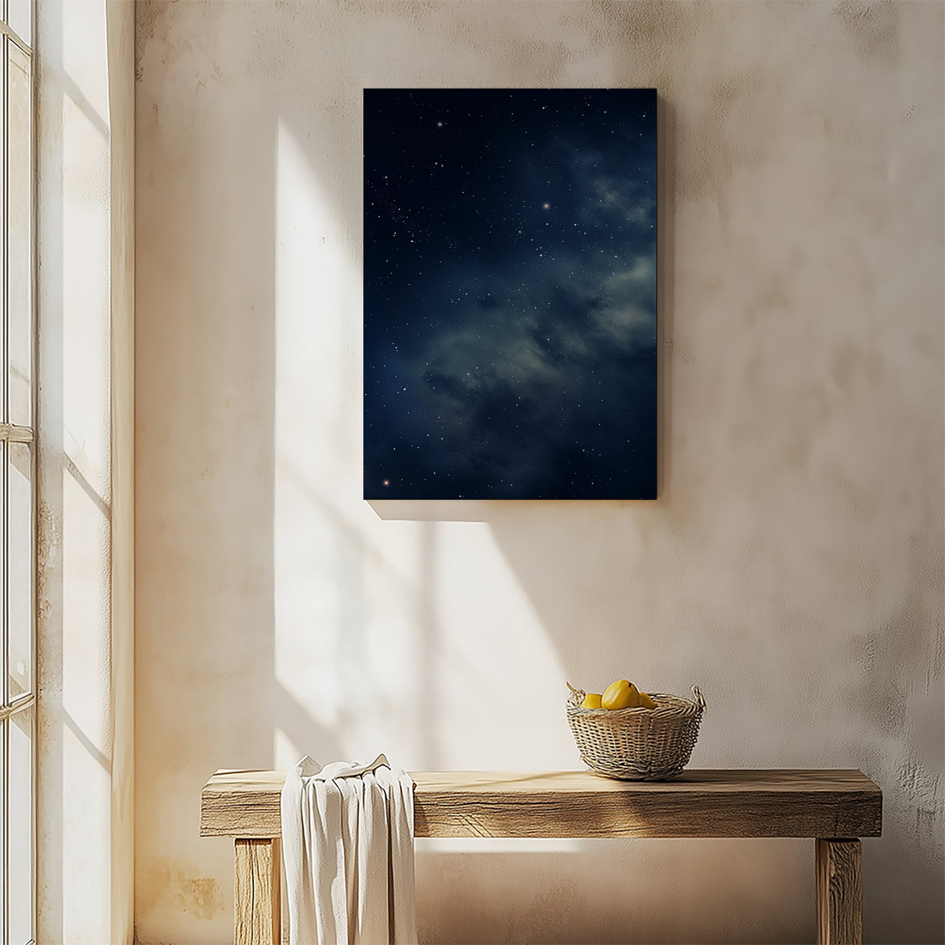 Design Concept No. 54 for Stellar Veil Modern Satin Canvas Poster Art
