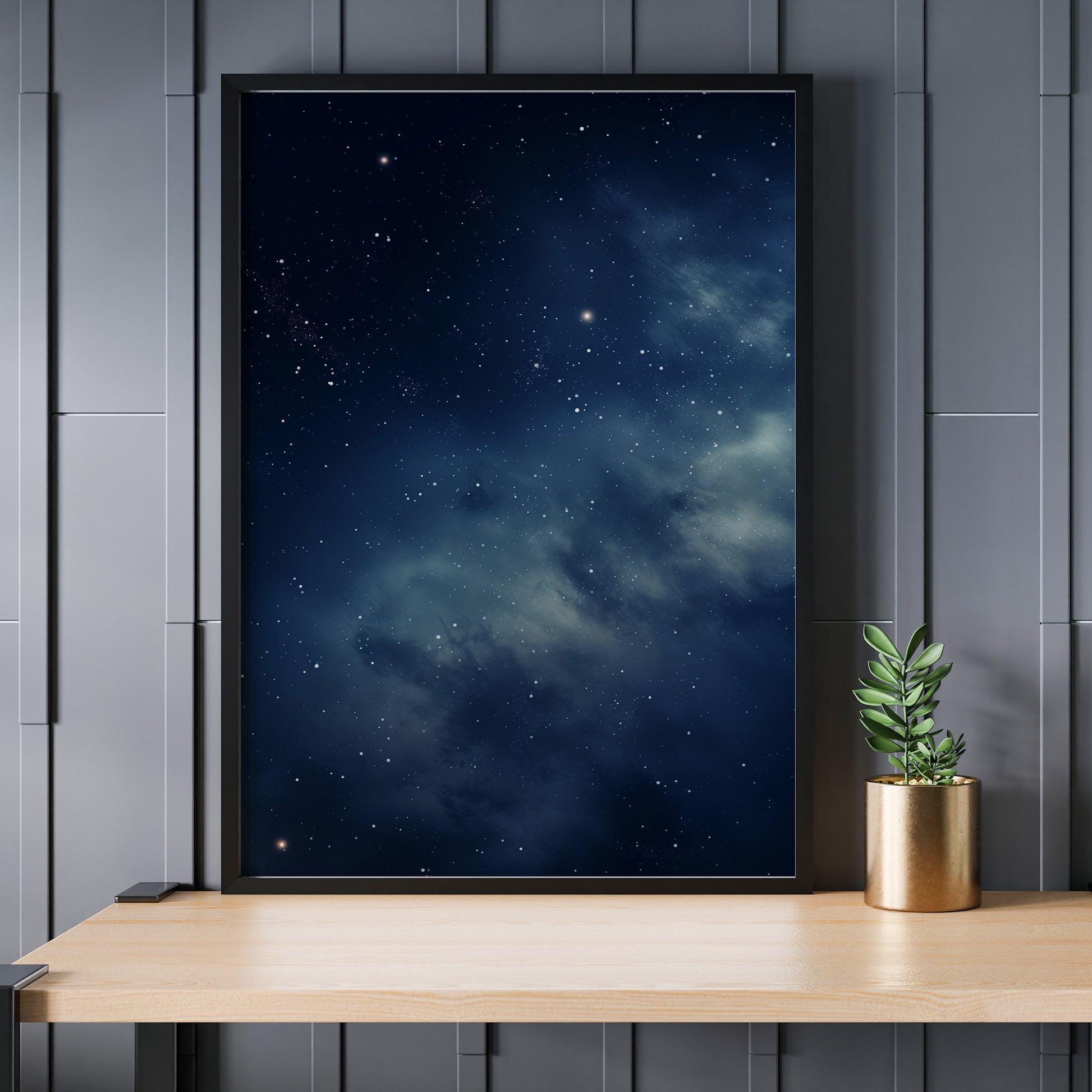 Design Concept No. 24 for Stellar Veil Modern Poster Art