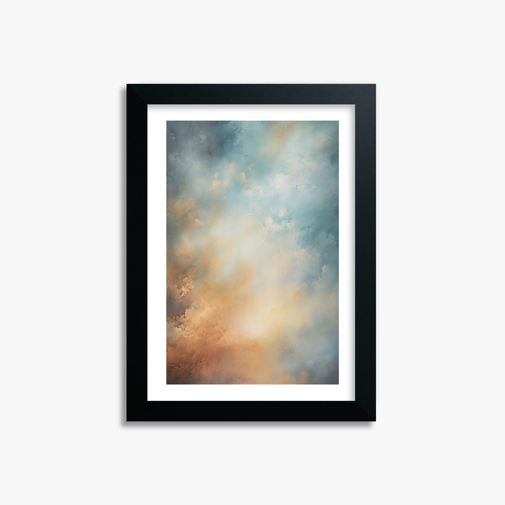 Aurora Clouds, 21x30cm Framed Poster With Black Frame