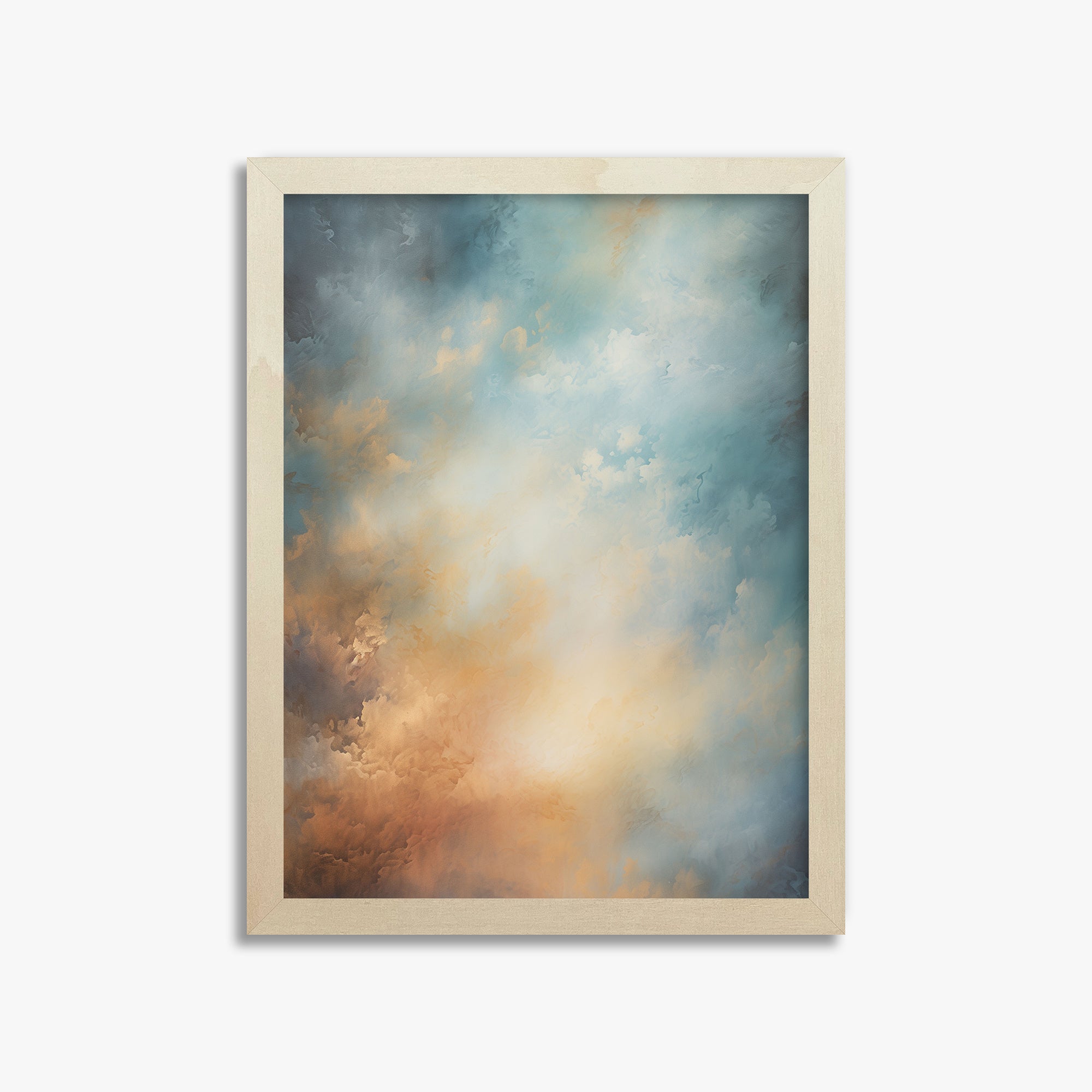 Aurora Clouds, 30x40cm Framed Poster With Lime Wood Frame