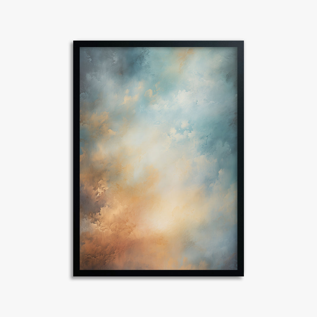 Aurora Clouds, 50x70cm Framed Poster With Black Frame