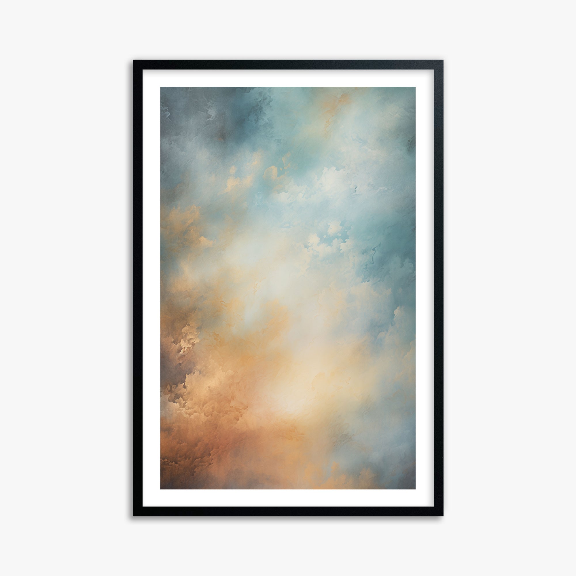 Aurora Clouds, 61x91cm Framed Poster With Black Frame