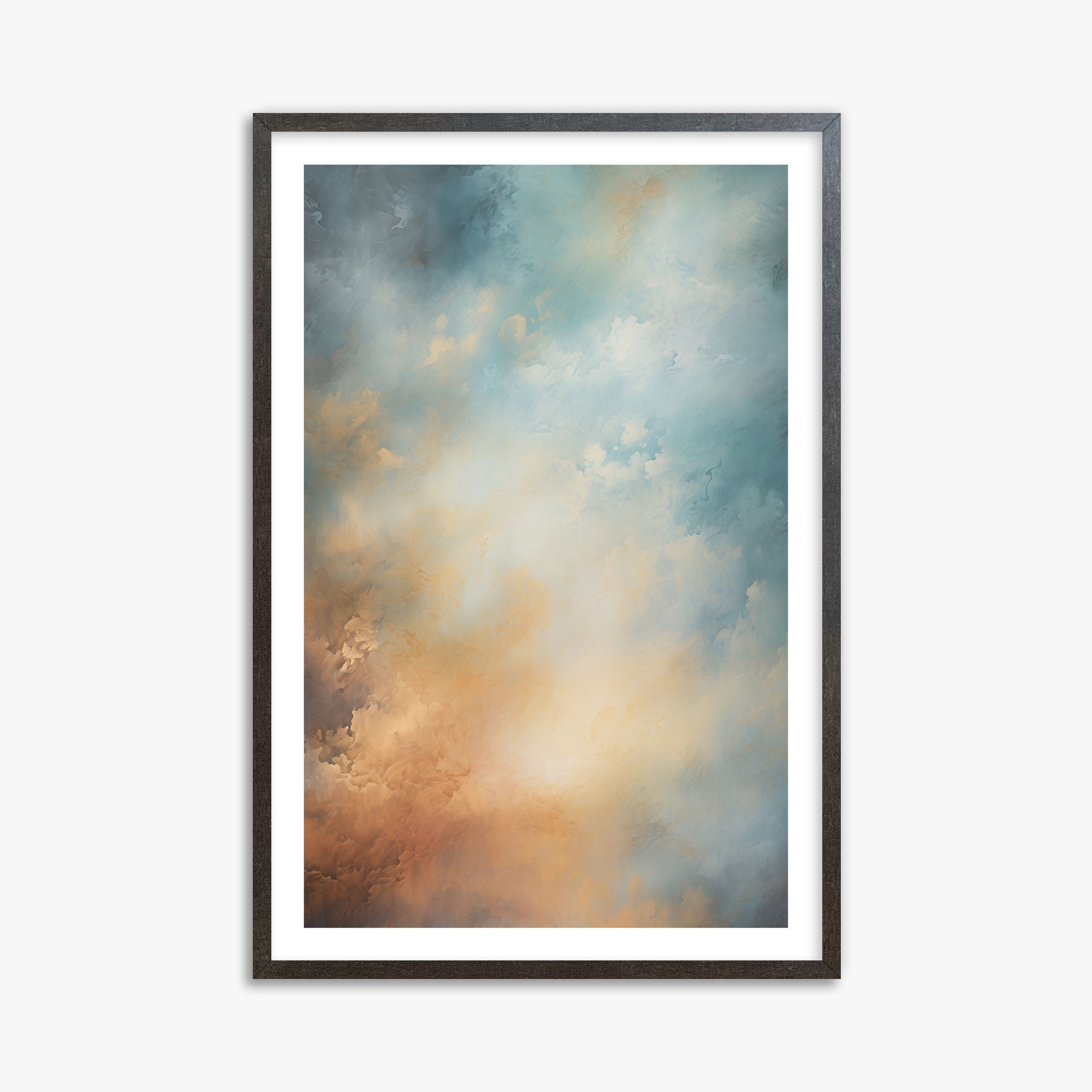 Aurora Clouds, 61x91cm Framed Poster With Espresso Frame