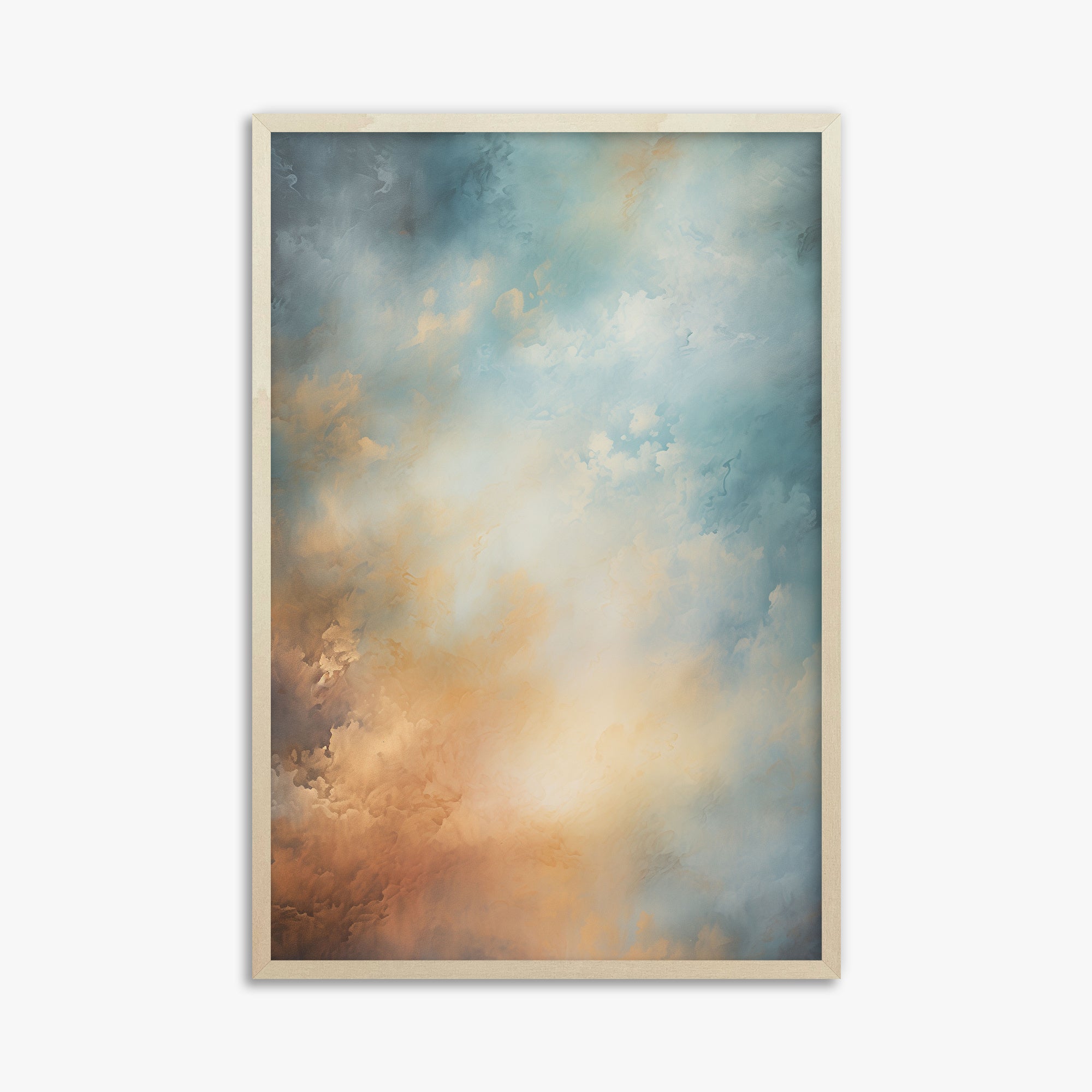 Aurora Clouds, 61x91cm Framed Poster With Lime Wood Frame