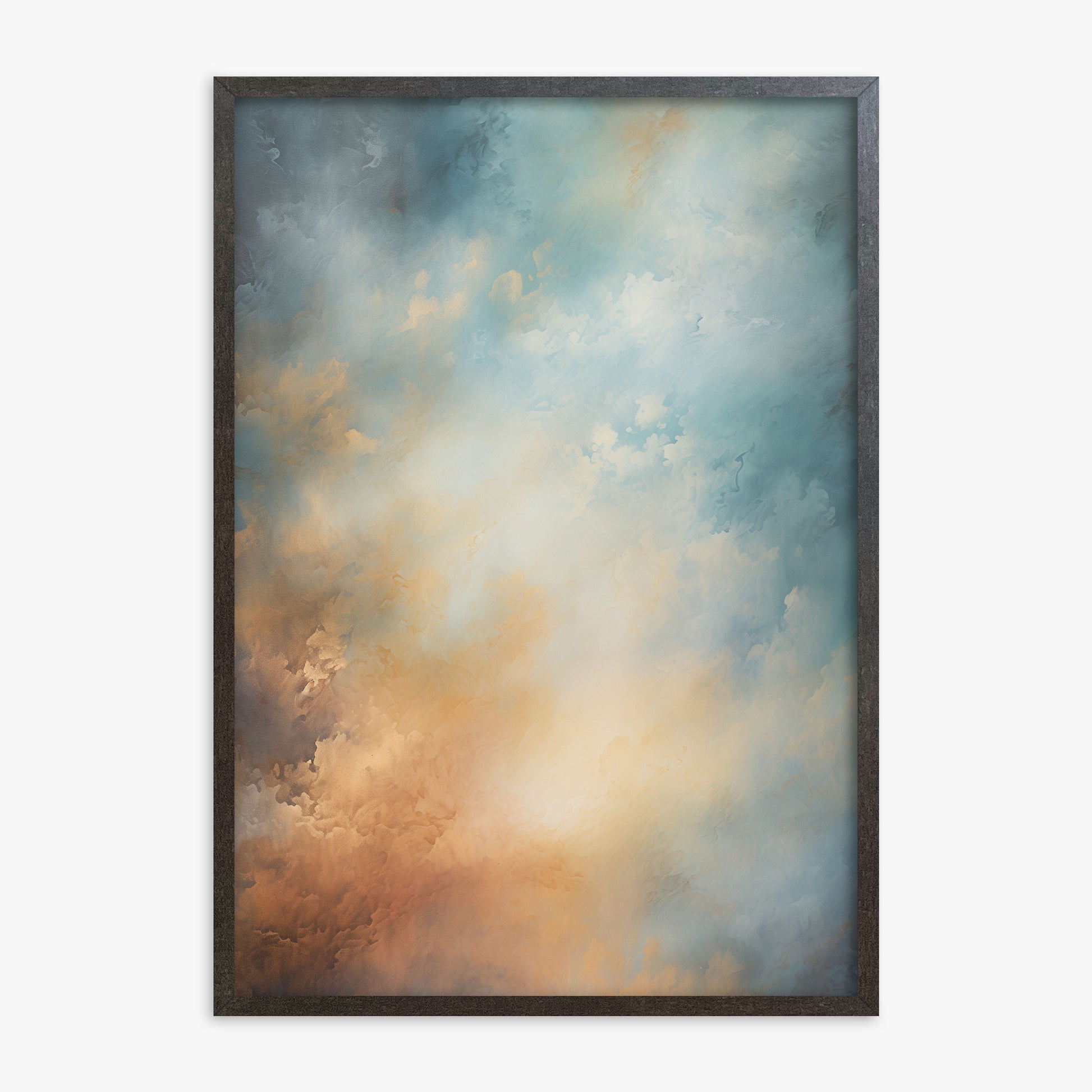 Aurora Clouds, 70x100cm Framed Poster With Espresso Frame
